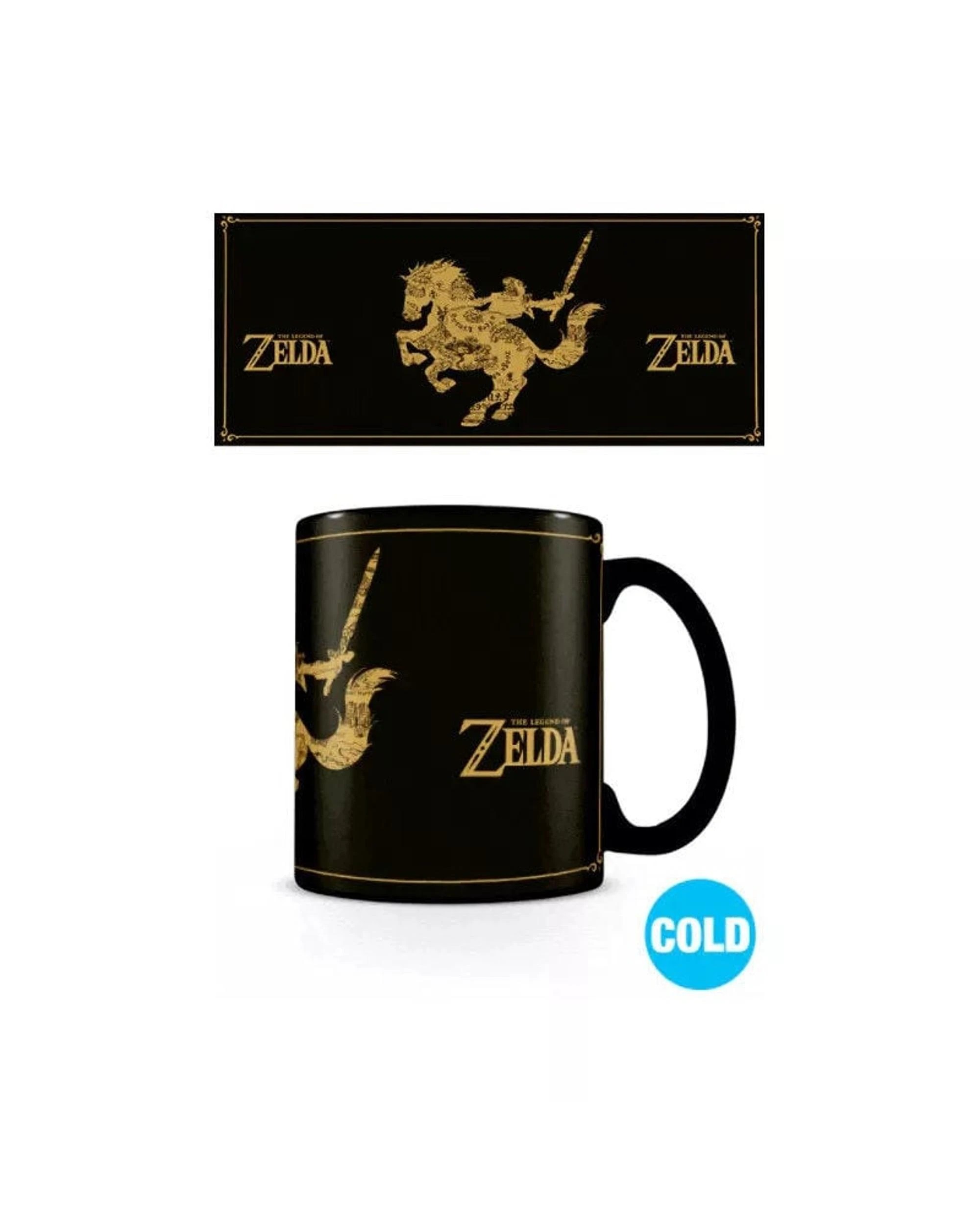 3 The Legend of Zelda Map Heat Changing Mug - Black, 3 of 6