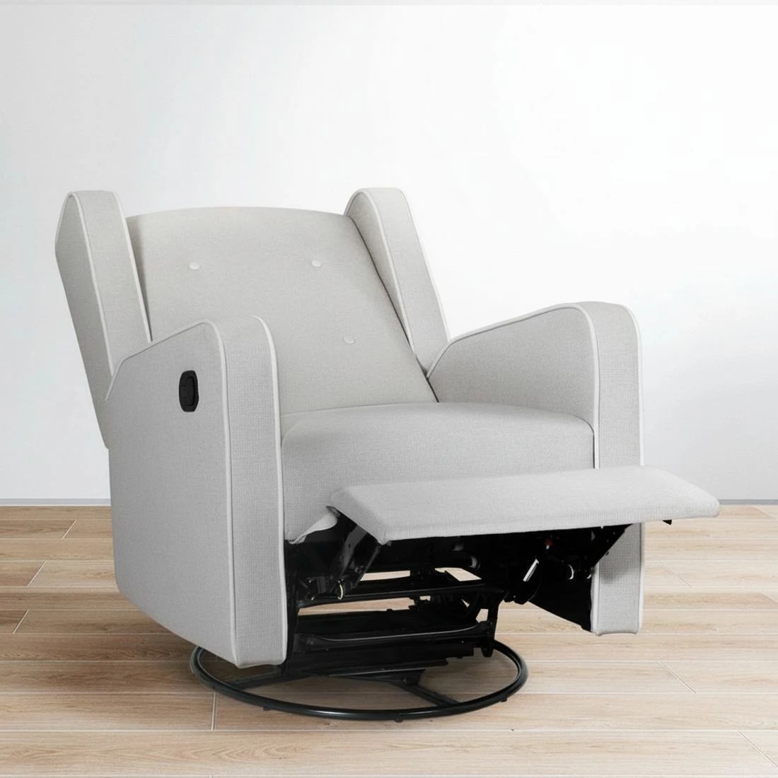 5 Artiss Recliner Armchair 360° Swive - Grey, 5 of 6