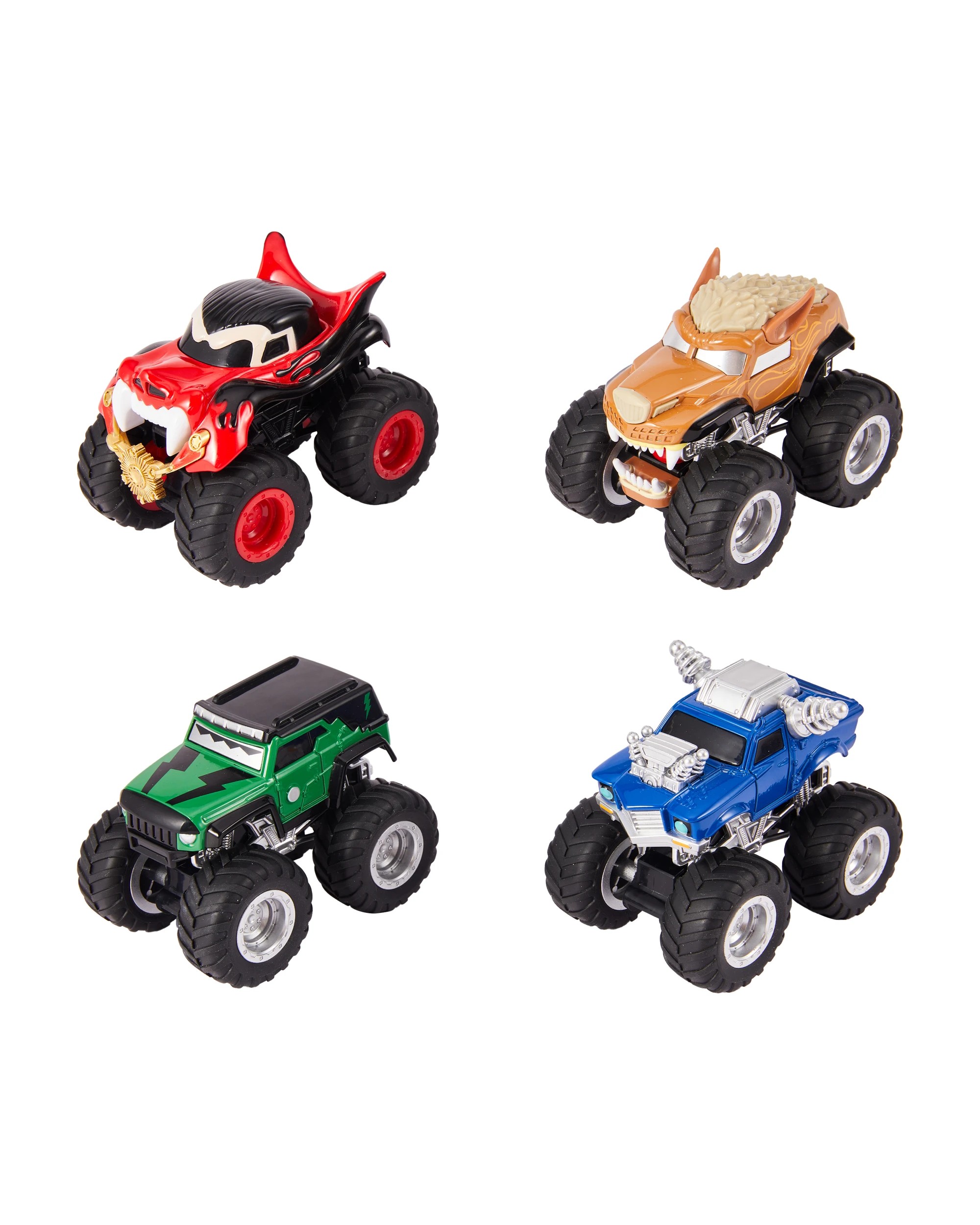 2 4 Pack Universal Monsters Rampage Rides 1:64 Scale Diecast Monster Trucks, 2 of 6