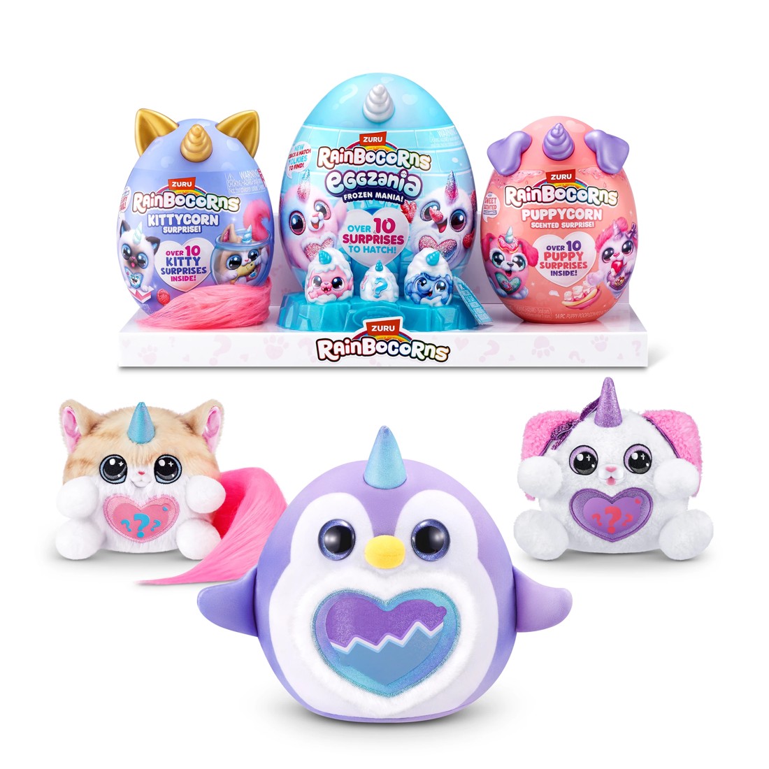 2 3 Pack Zuru Rainbocorns Eggzania Frozen Mania, 2 of 8