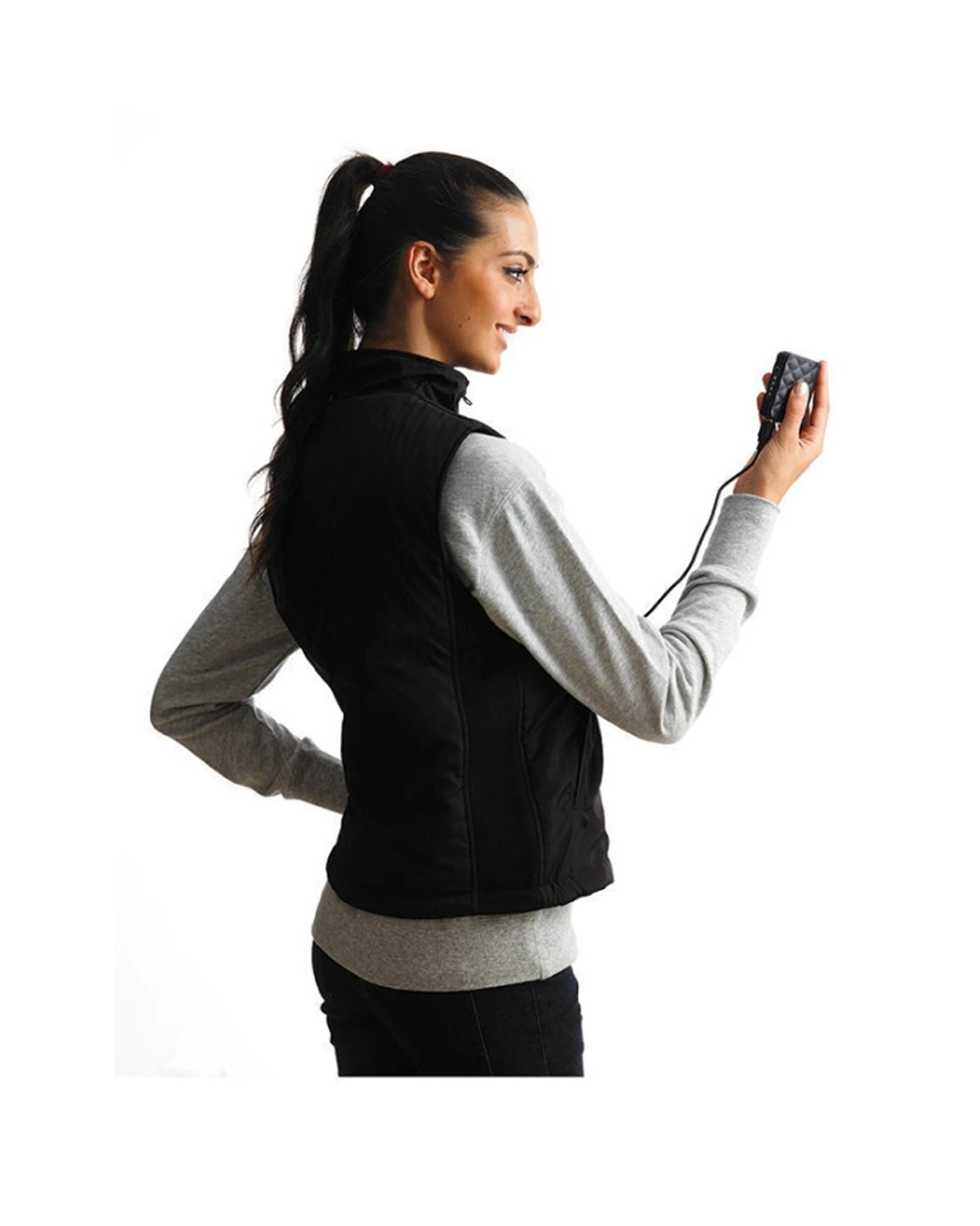 2 Heller Mens Activewear Apparel Clothing Polyester Heated Warming Vest BLACK, 2 of 2