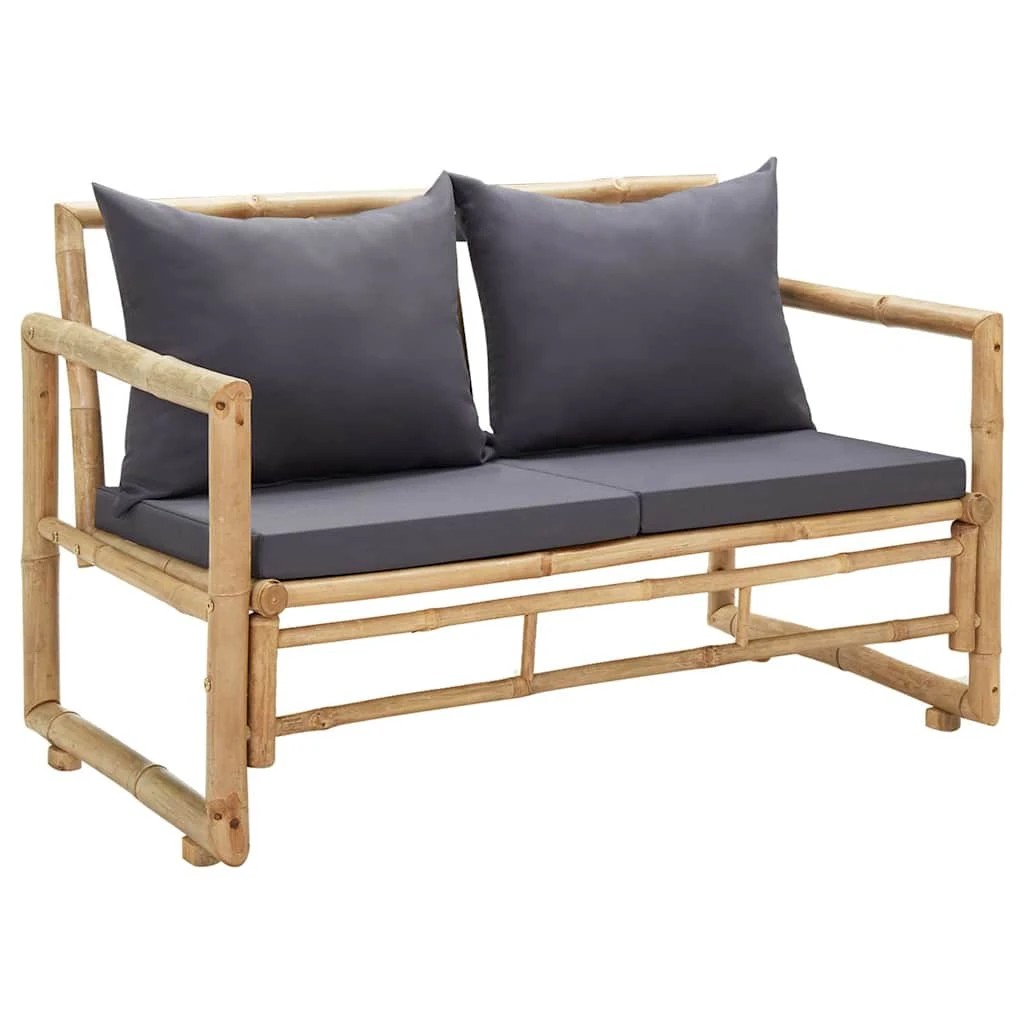 1 vidaXL Garden bench Detachable - Grey, 1 of 8