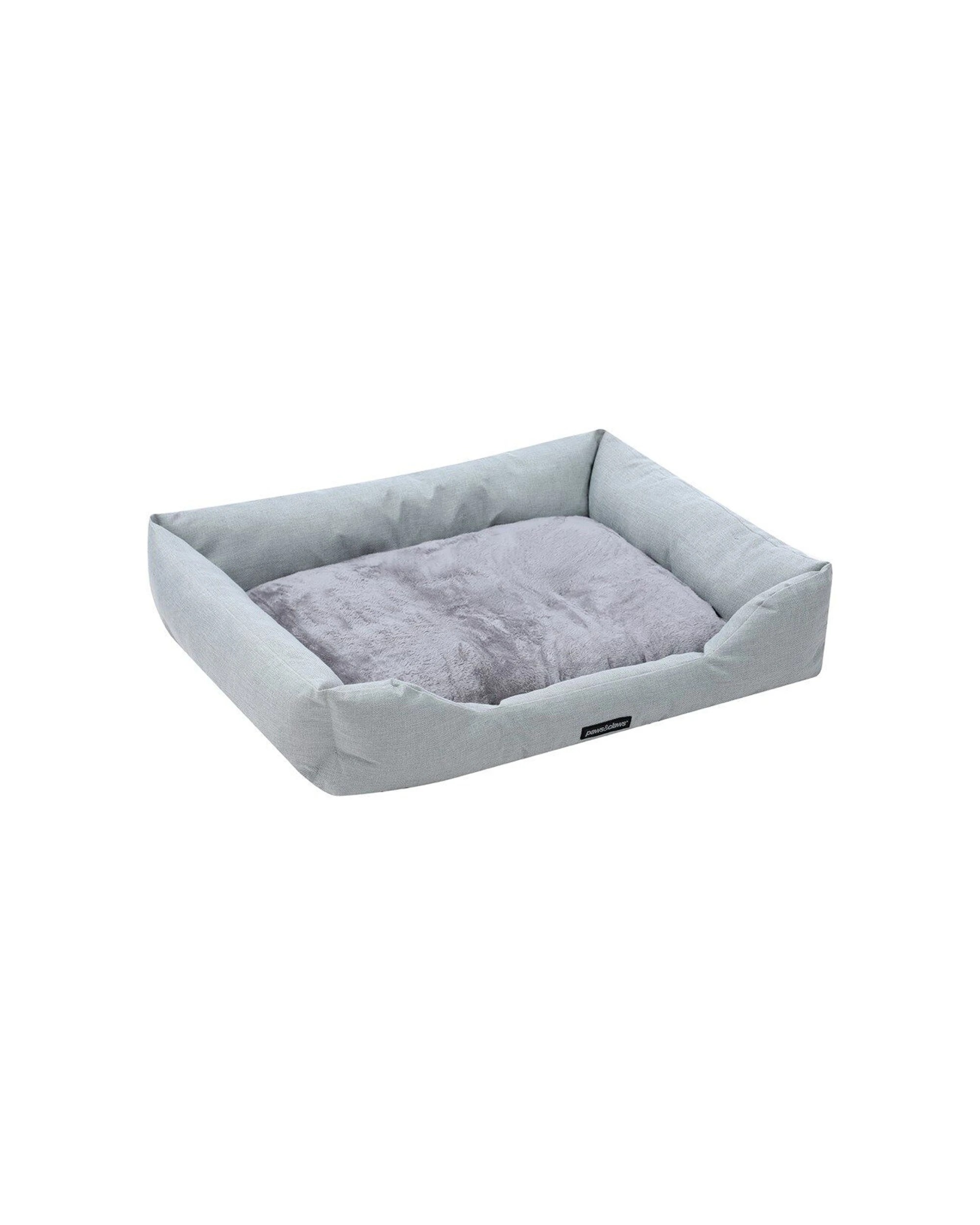 3 Paws And Claws Walled Cushioned Pet Dog Cat Bed 90x70x21cm Non Slip Polyester
 - grey, 3 of 5