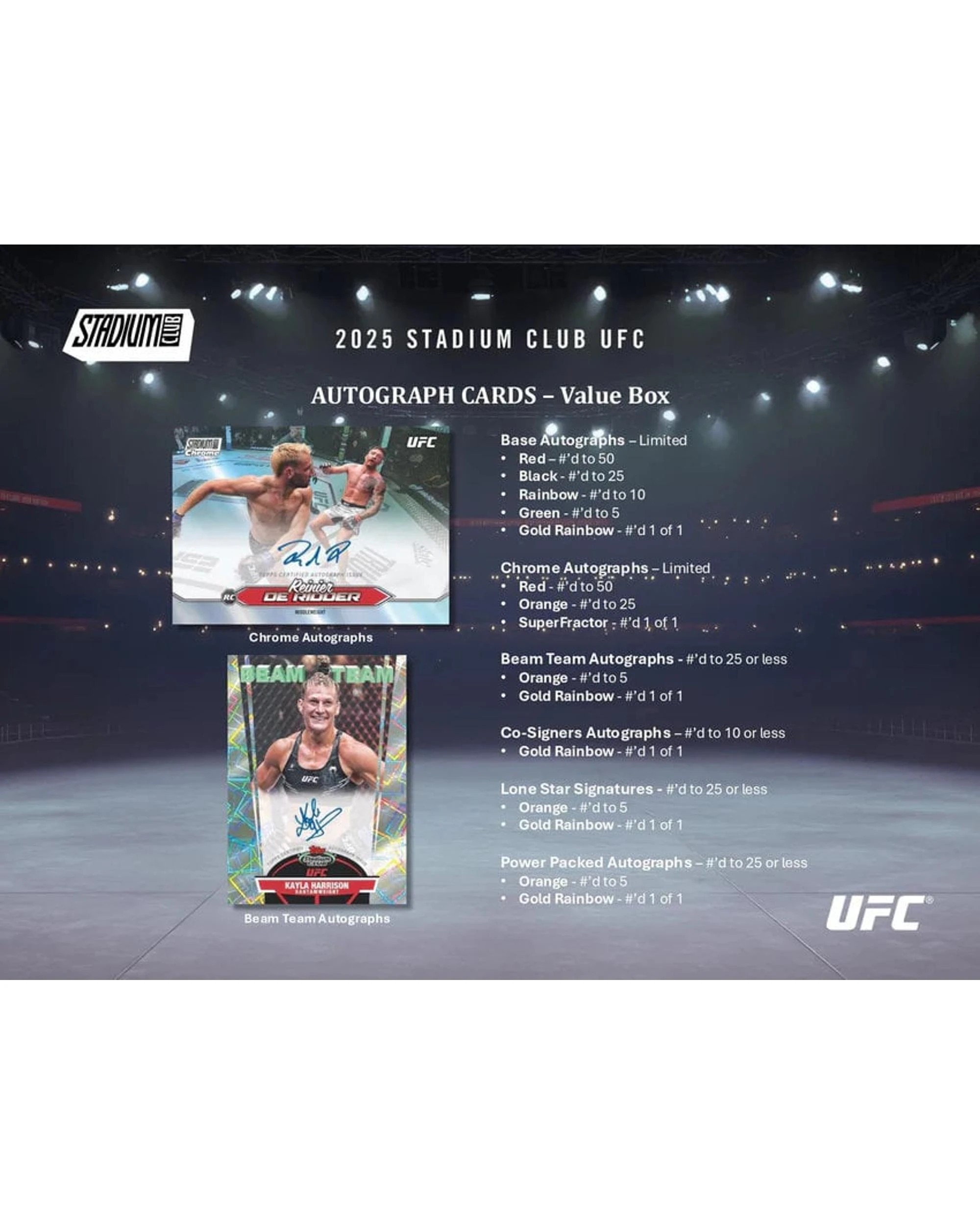 5 Topps 2025 UFC Stadium Club Blaster Box, 5 of 5