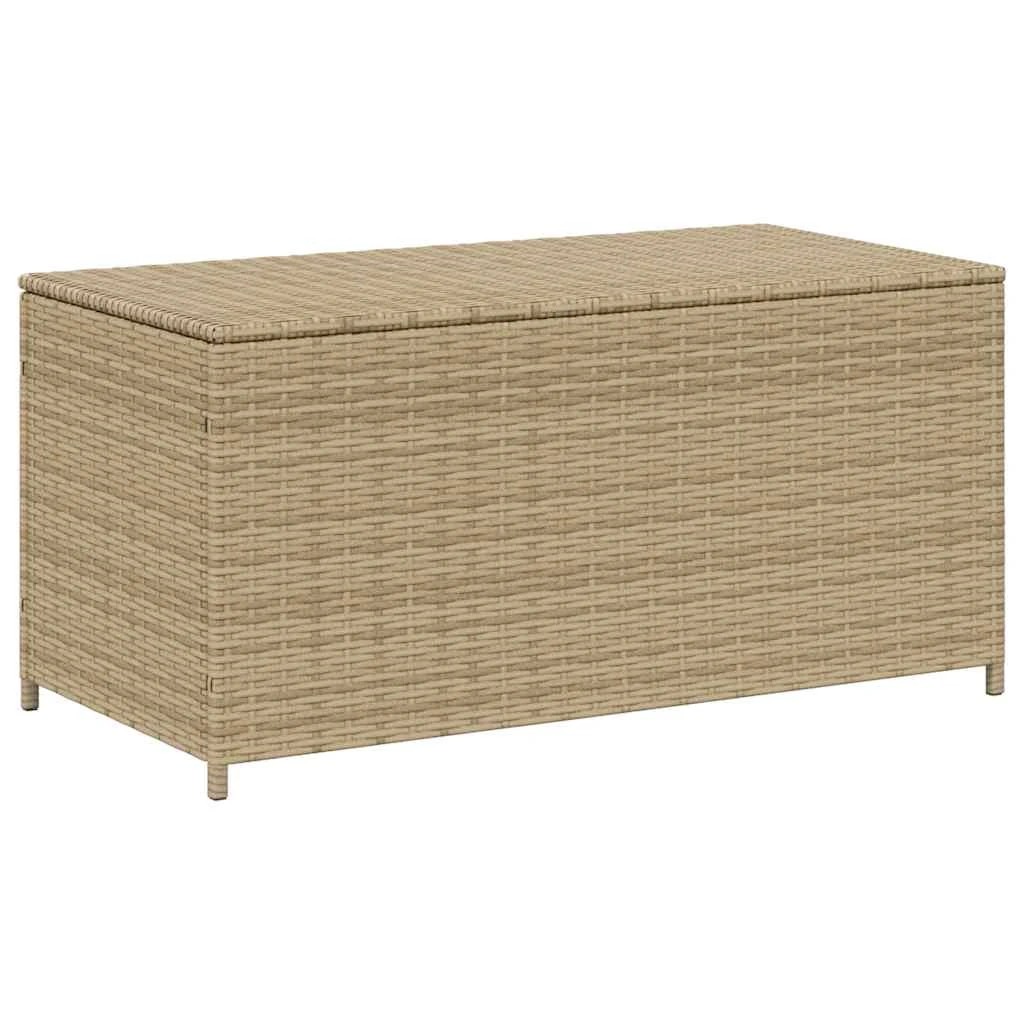 2 vidaXL Outdoor Storage Box on Wheels Ample Storage - Beige, 2 of 9