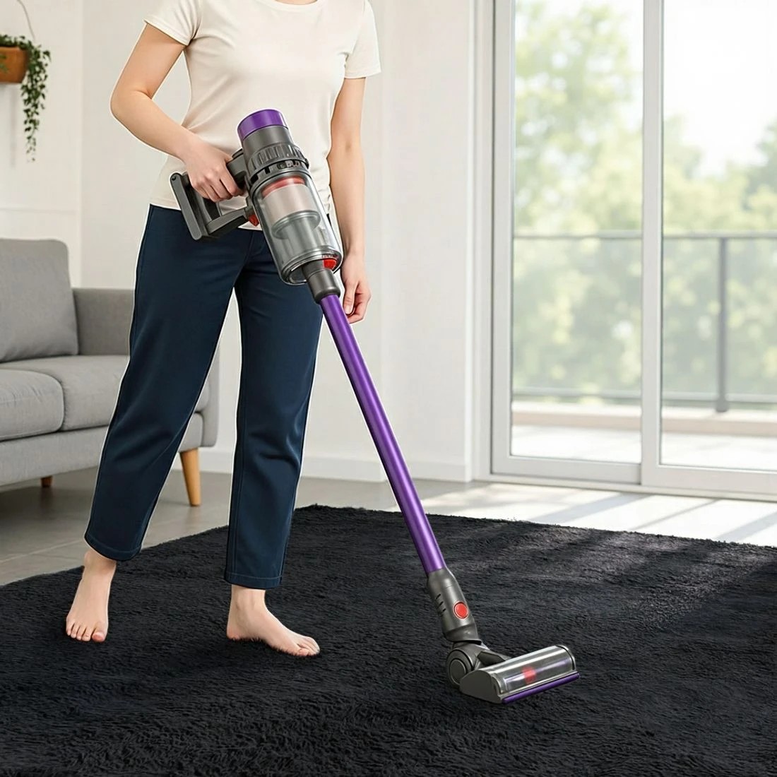 7 Artiss Floor Rug 160x230cm Plush Area Shaggy Rug Living Room Bedroom Carpet - Black, 7 of 9