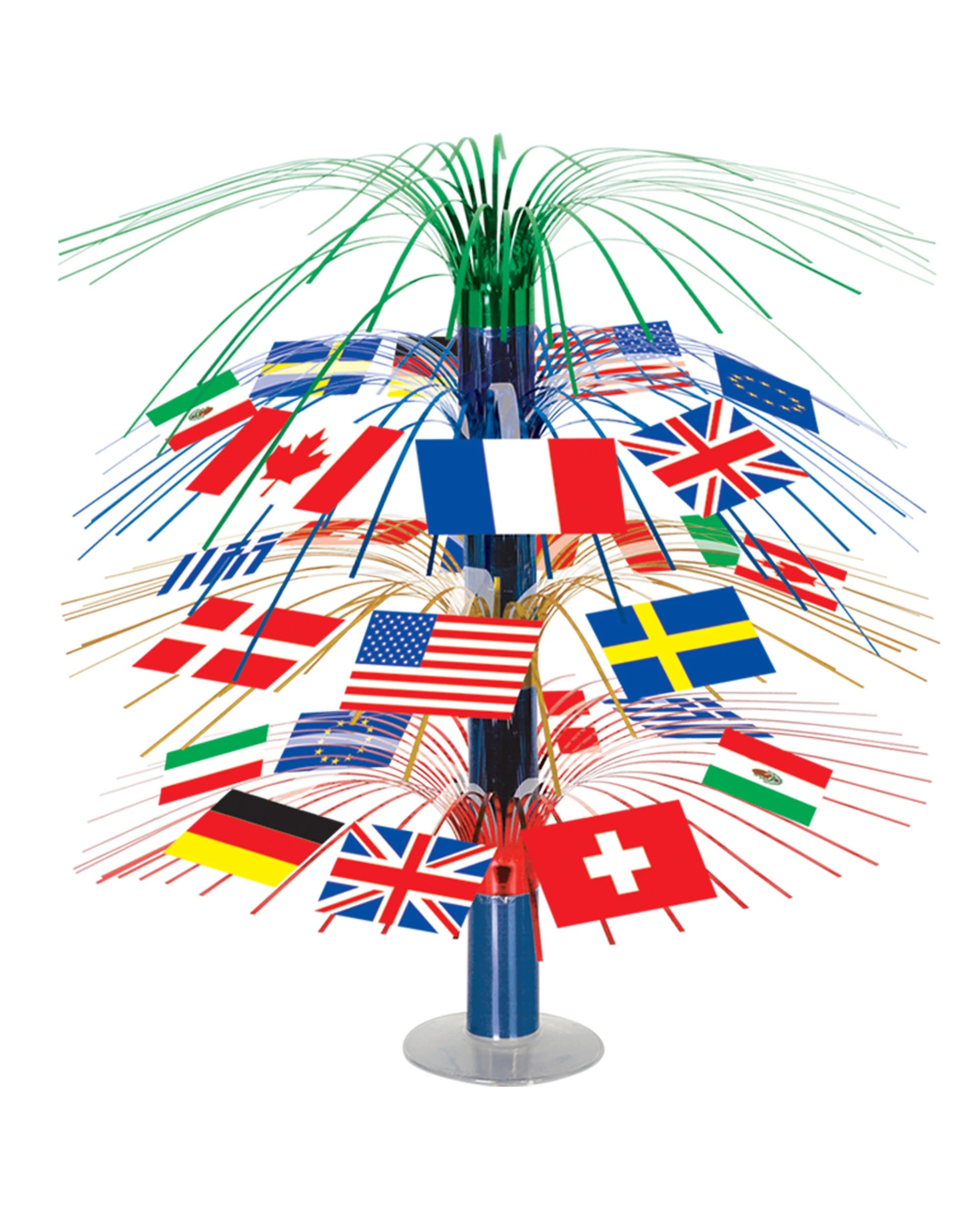 1 International Flags Cascade Centrepiece, 1 of 1