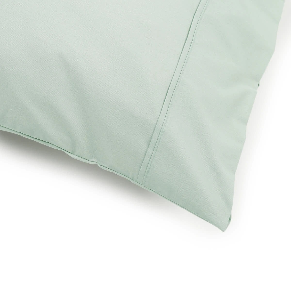3 250 Thread Count Cotton Rich Standard Pillowcase - Eucalyptus, 3 of 5