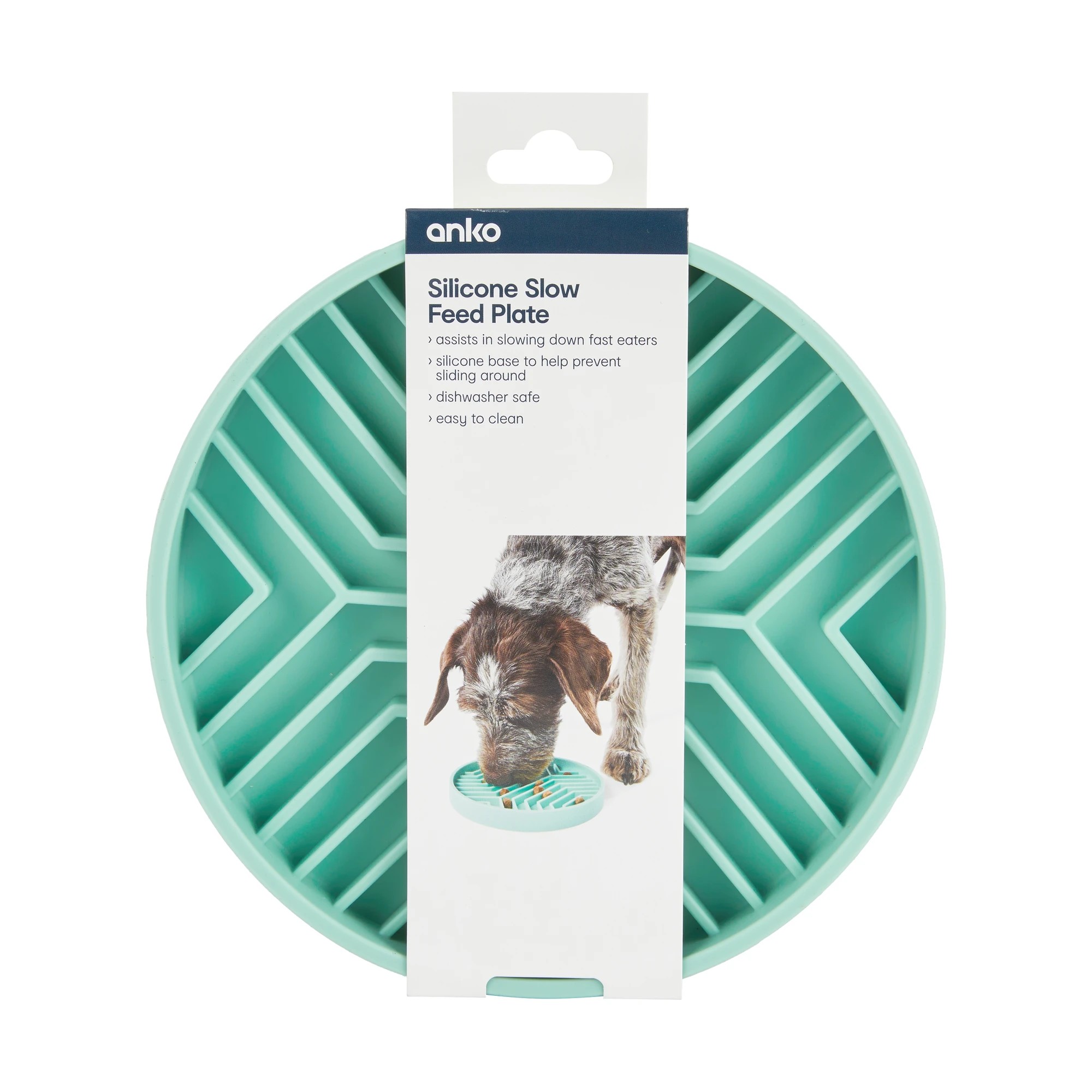 7 Pet Silicone Slow Feed Plate - Teal, 7 of 7