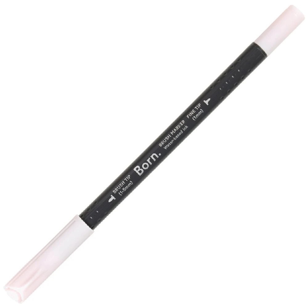1 Born Professional Brush Dual-Tip Marker Soft Pink R110, 1 of 4