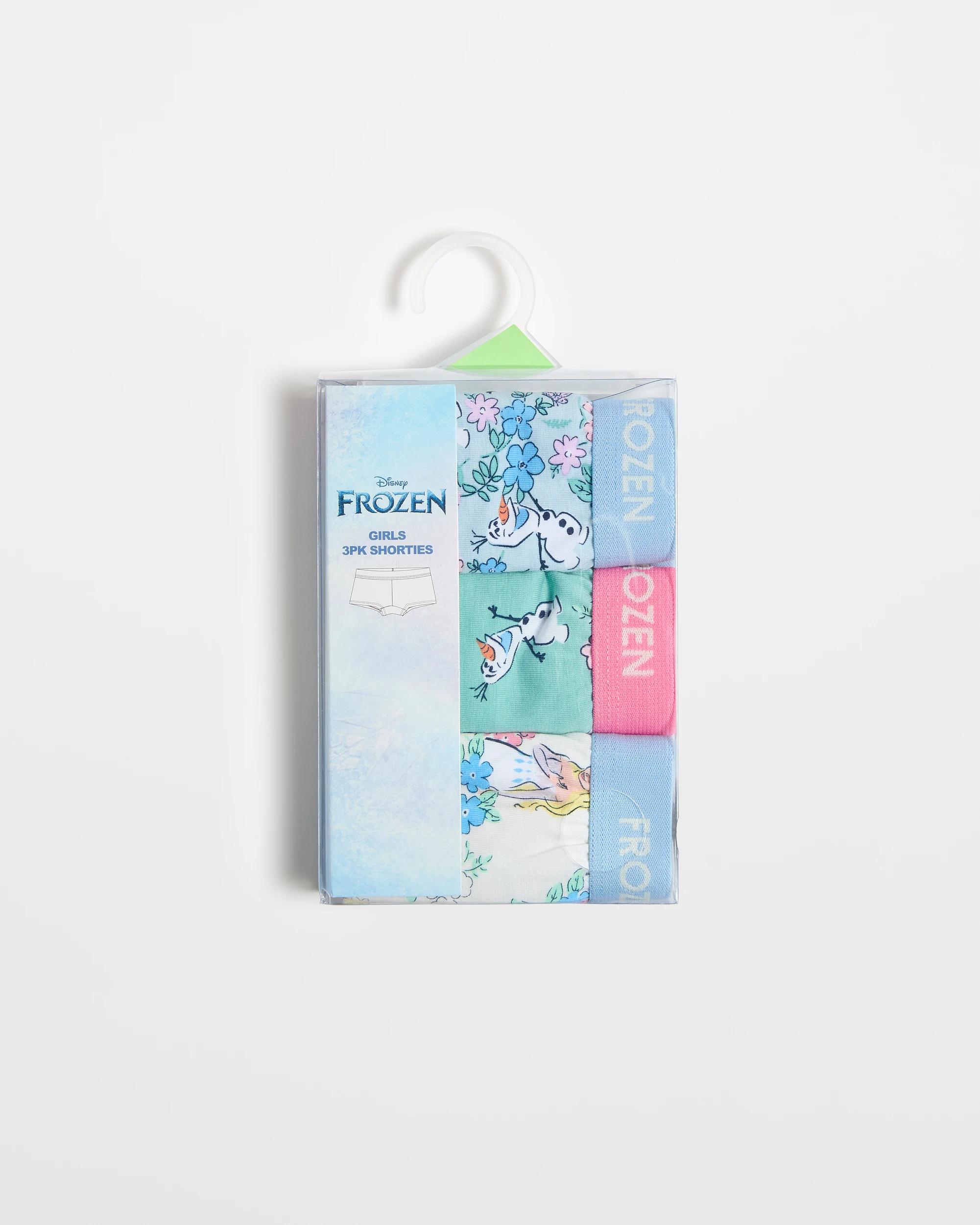 2 Disney Frozen Australian Cotton Younger Girls Shortie 3 Pack MULTI, 2 of 2