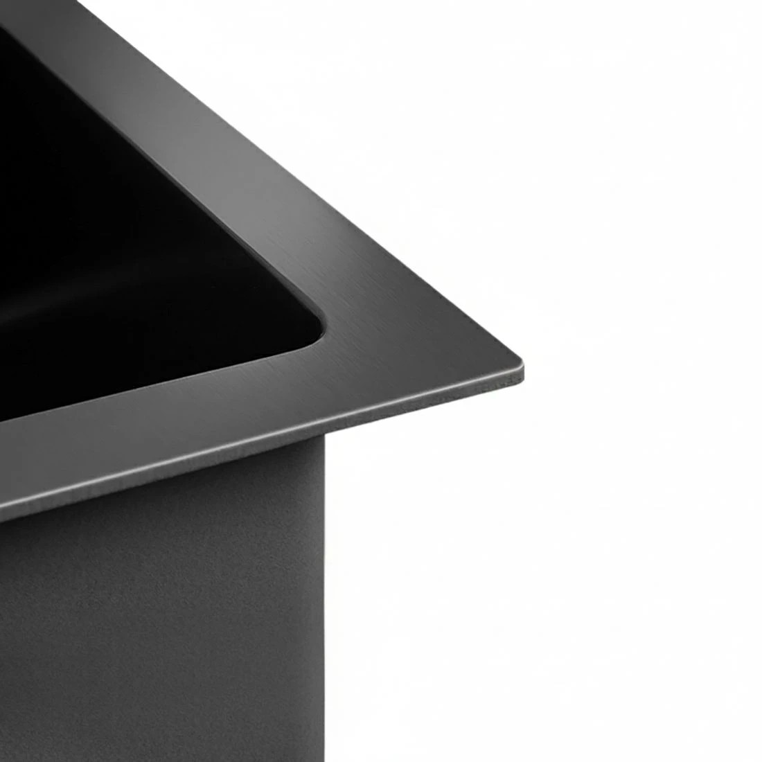 2 Cefito Stainless Steel Sink 77x45CM With Pull Out Mixer Tap Kitchen Double Bowl - Black, 2 of 4