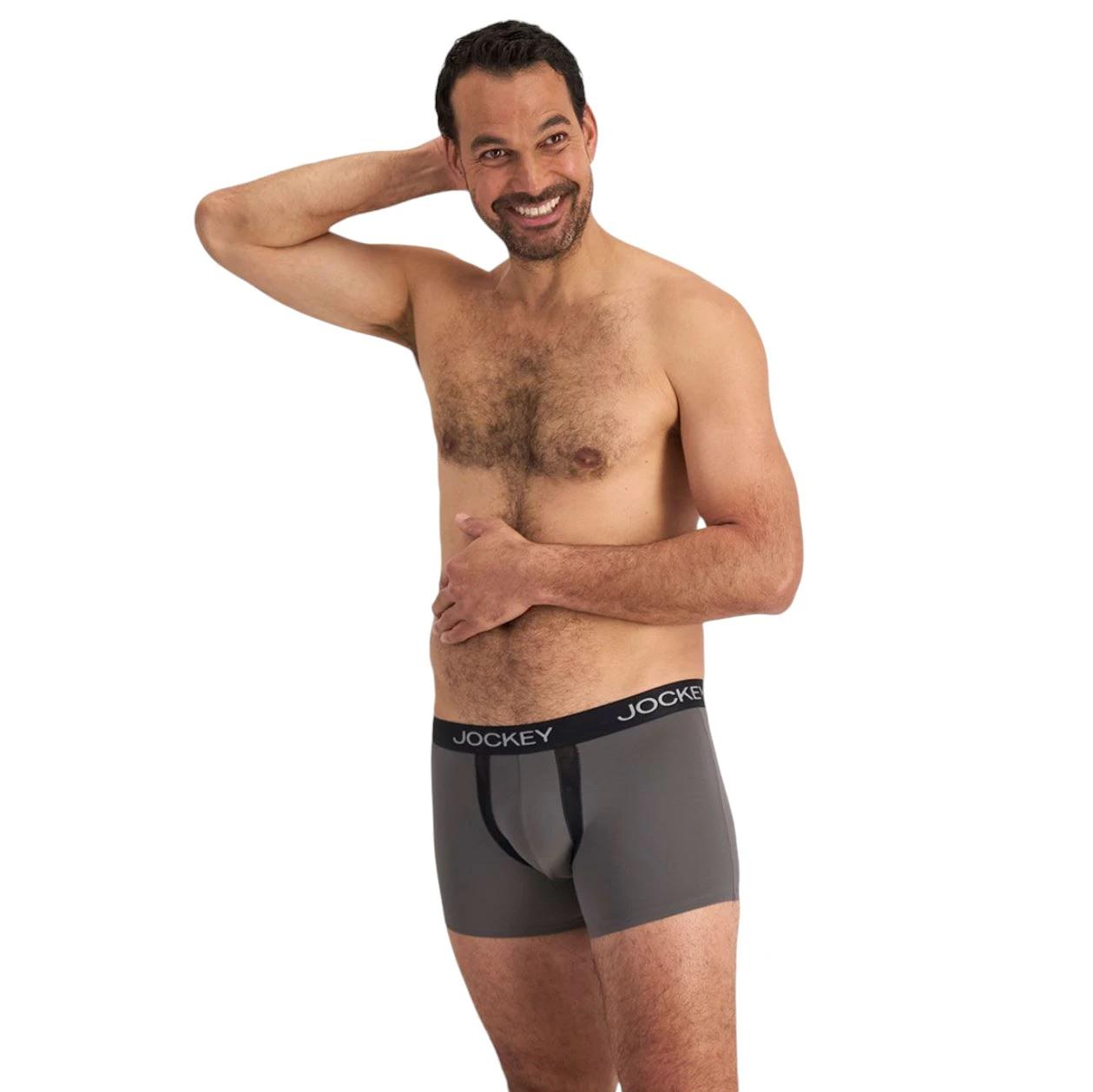 5 Jockey 4 Pack Mens Chafe Proof Pouch /Grey Underwear MULTI, 5 of 7