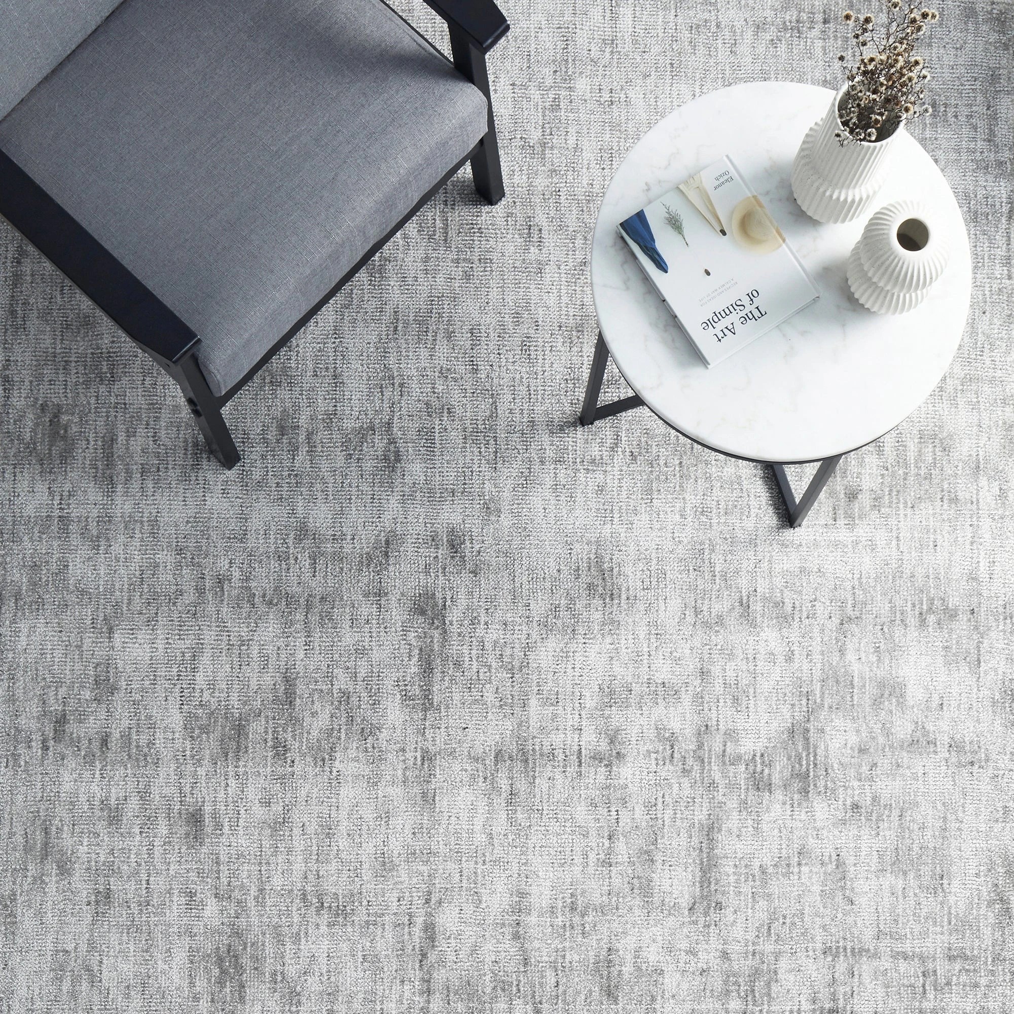 2 Common Ground Rugs Cerulean 225x155cm - Medium Contemporary Rug - Silver, 2 of 7