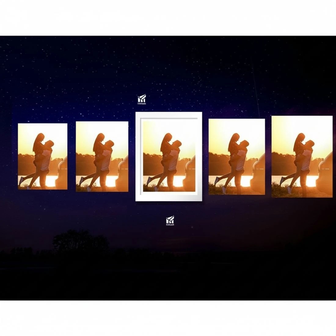 4 Artiss Photo Frames Art Holder 30PCS 8x10" 5x7" 4x6" 3.5x5" - White, 4 of 5