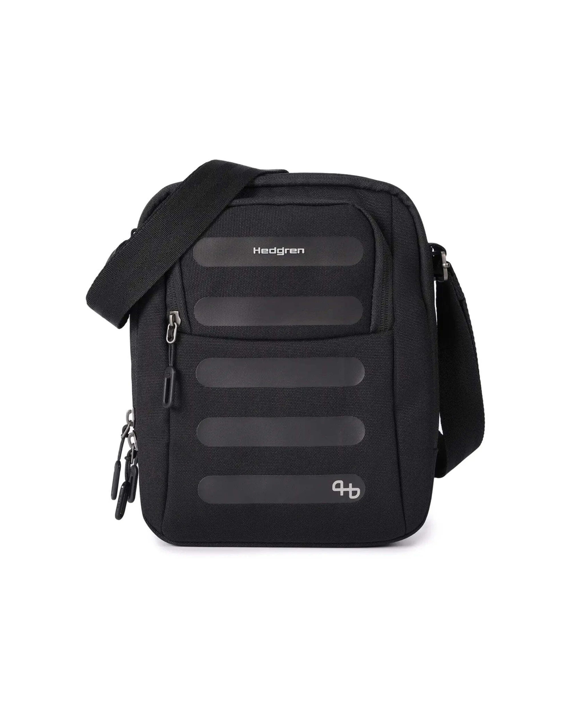 1 Hedgren RELAX Medium Vertical Crossbody Bag With RFID Pocket Recycled RPET - Black, 1 of 7