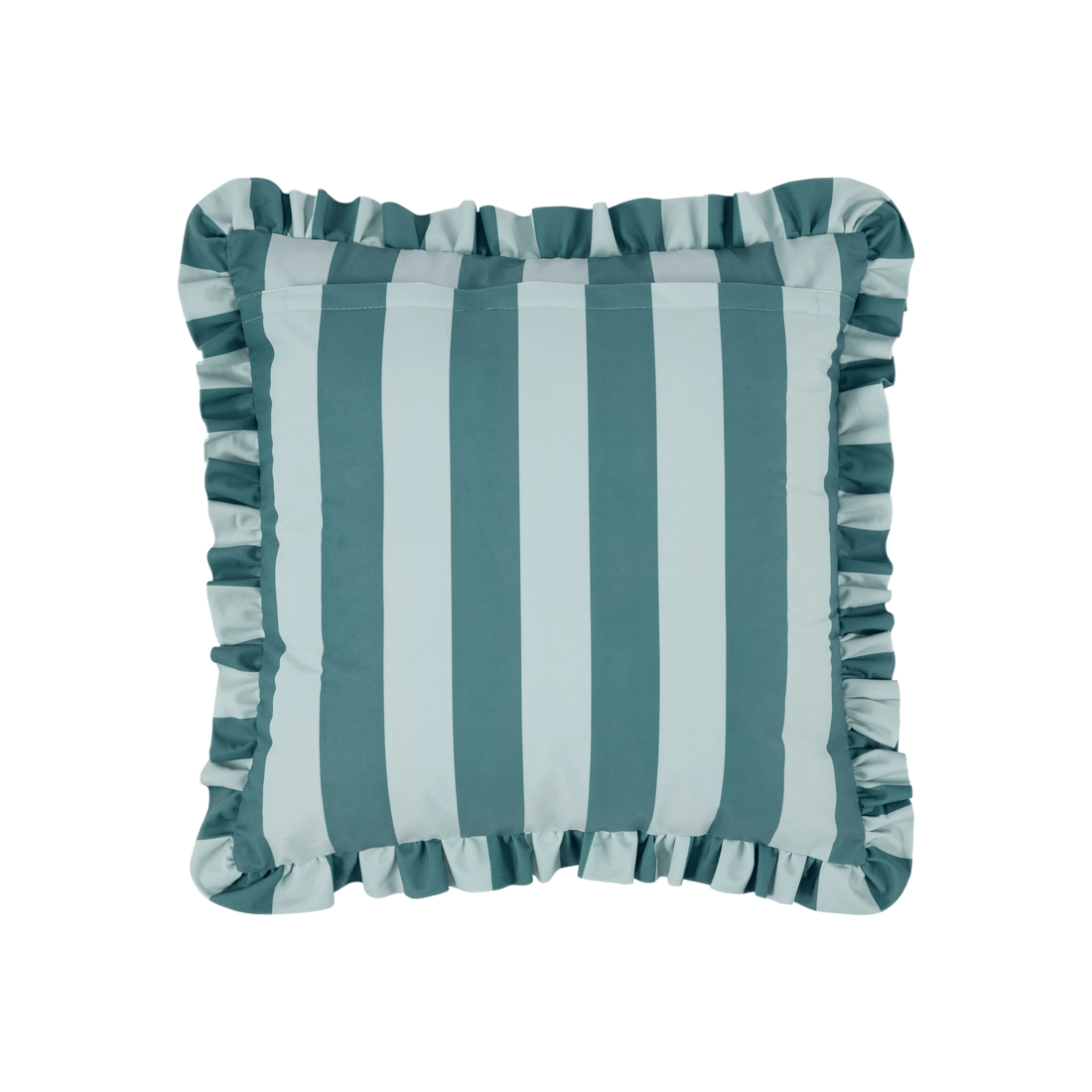 3 50cm Ruffle Cushion - Green, 3 of 4