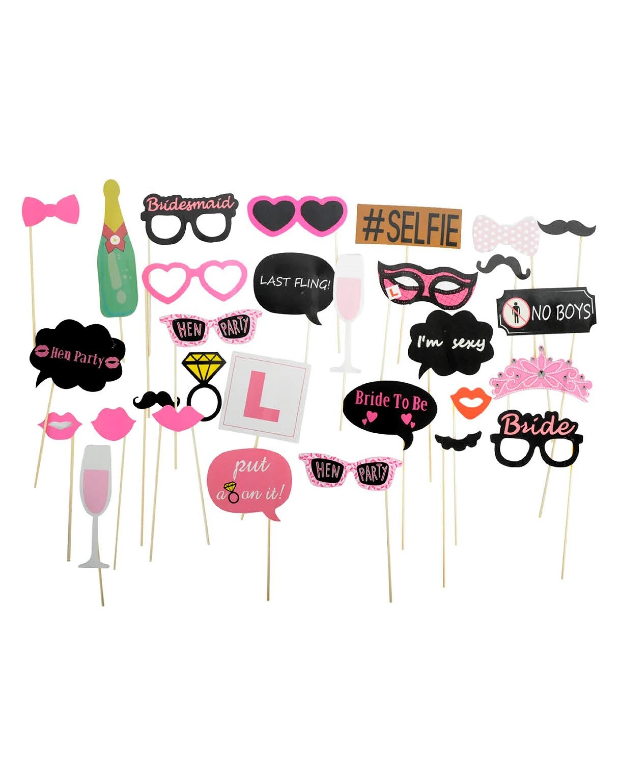 1 BR Costumes Bride To Be Photo Booth Props for Hens Party and Bachelorette Selfies, 1 of 2