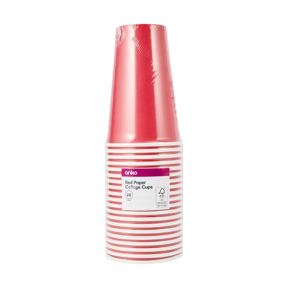 3 20 Pack College Paper Cups, 3 of 3