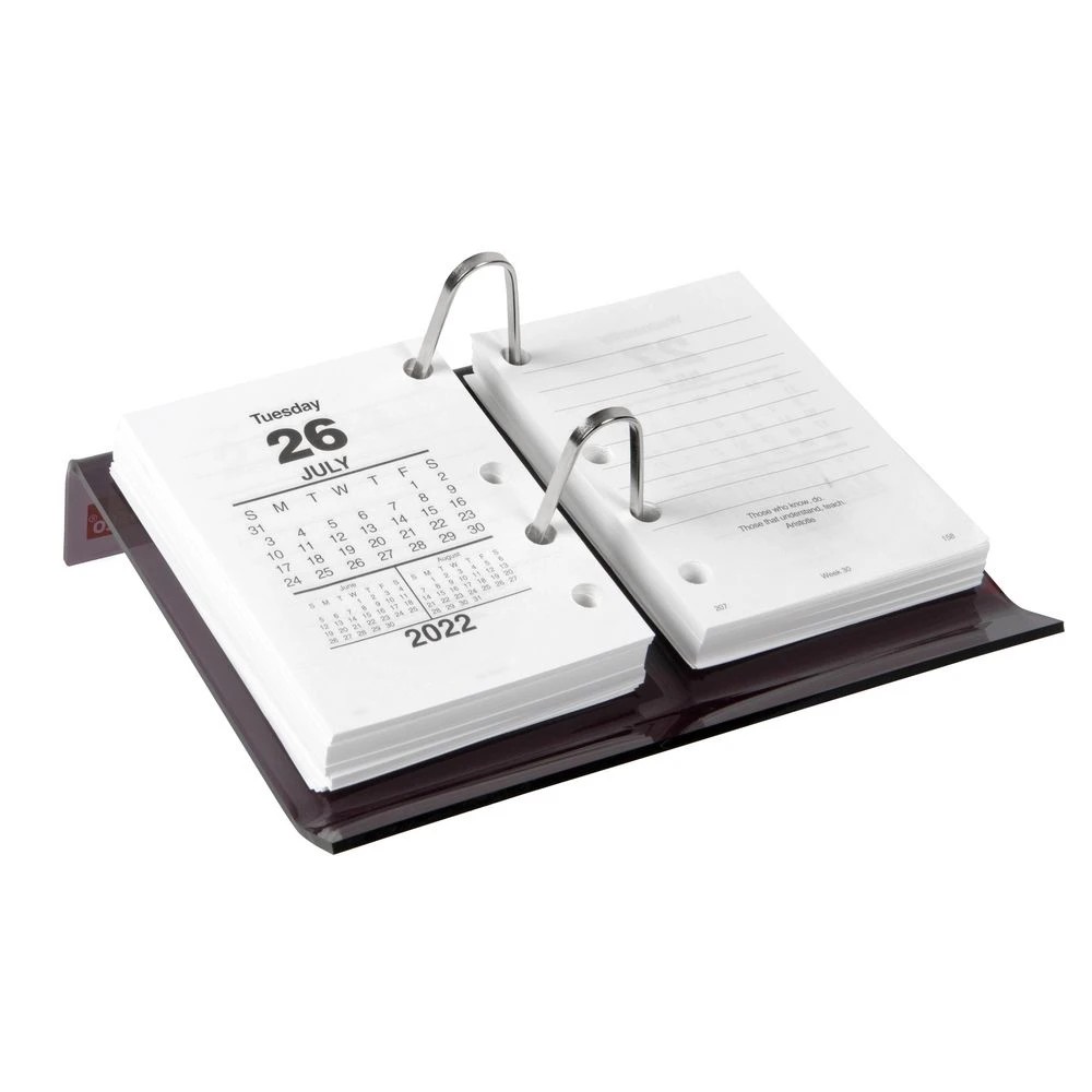 2 Sasco Side Hole Calendar Desk Stand Smoke, 2 of 2