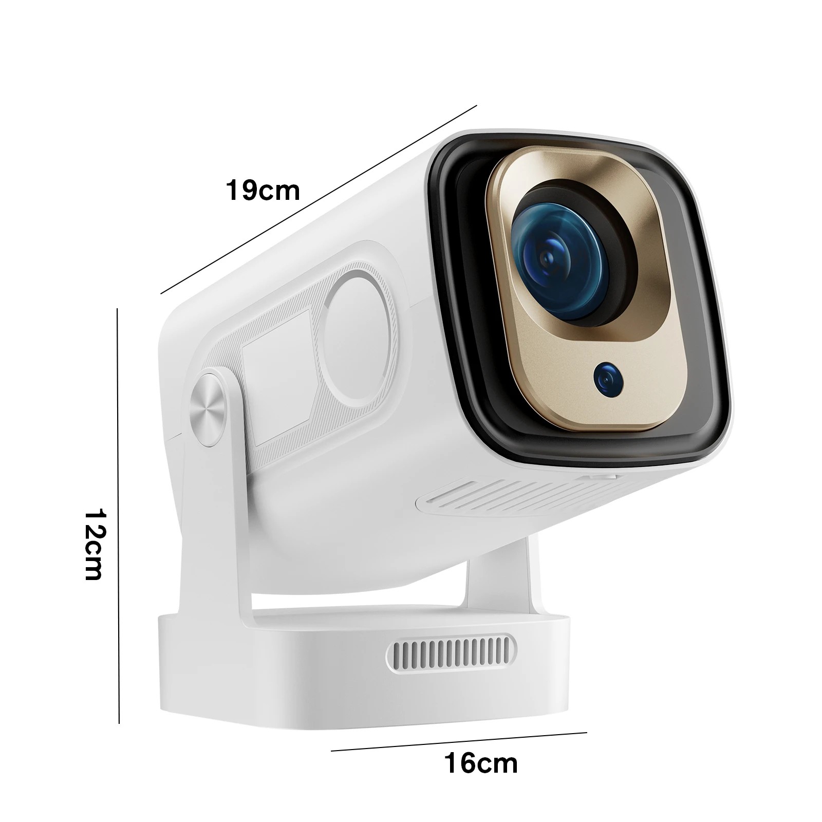 2 Advwin Mini Projector 8K Support Dual Band WiFi 6 BT5.4 330 ANSI Lumens 270° Rotatable Auto Focus Remote - White, 2 of 7