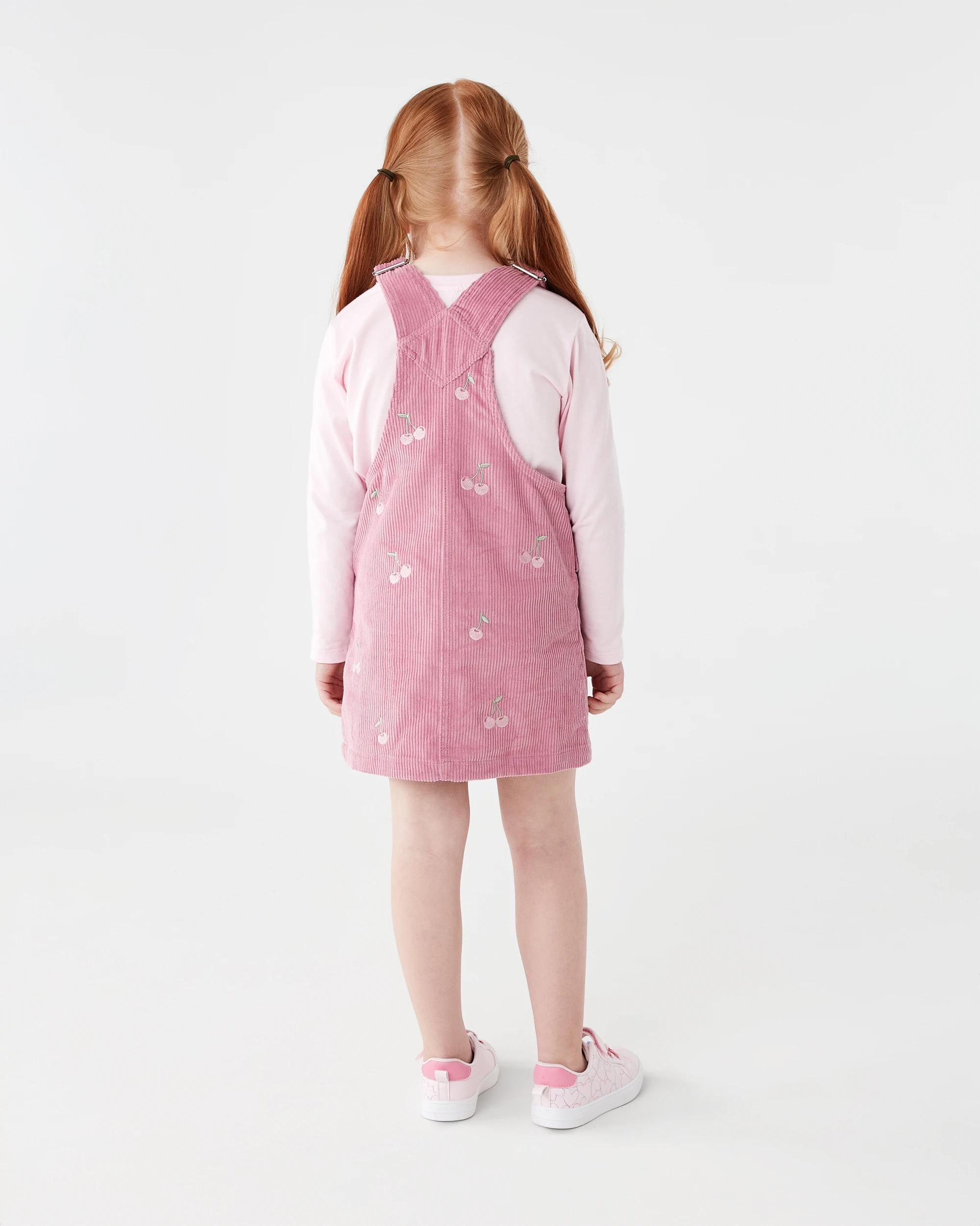 8 Pinafore Dress Set Pnk Cherry, 8 of 8