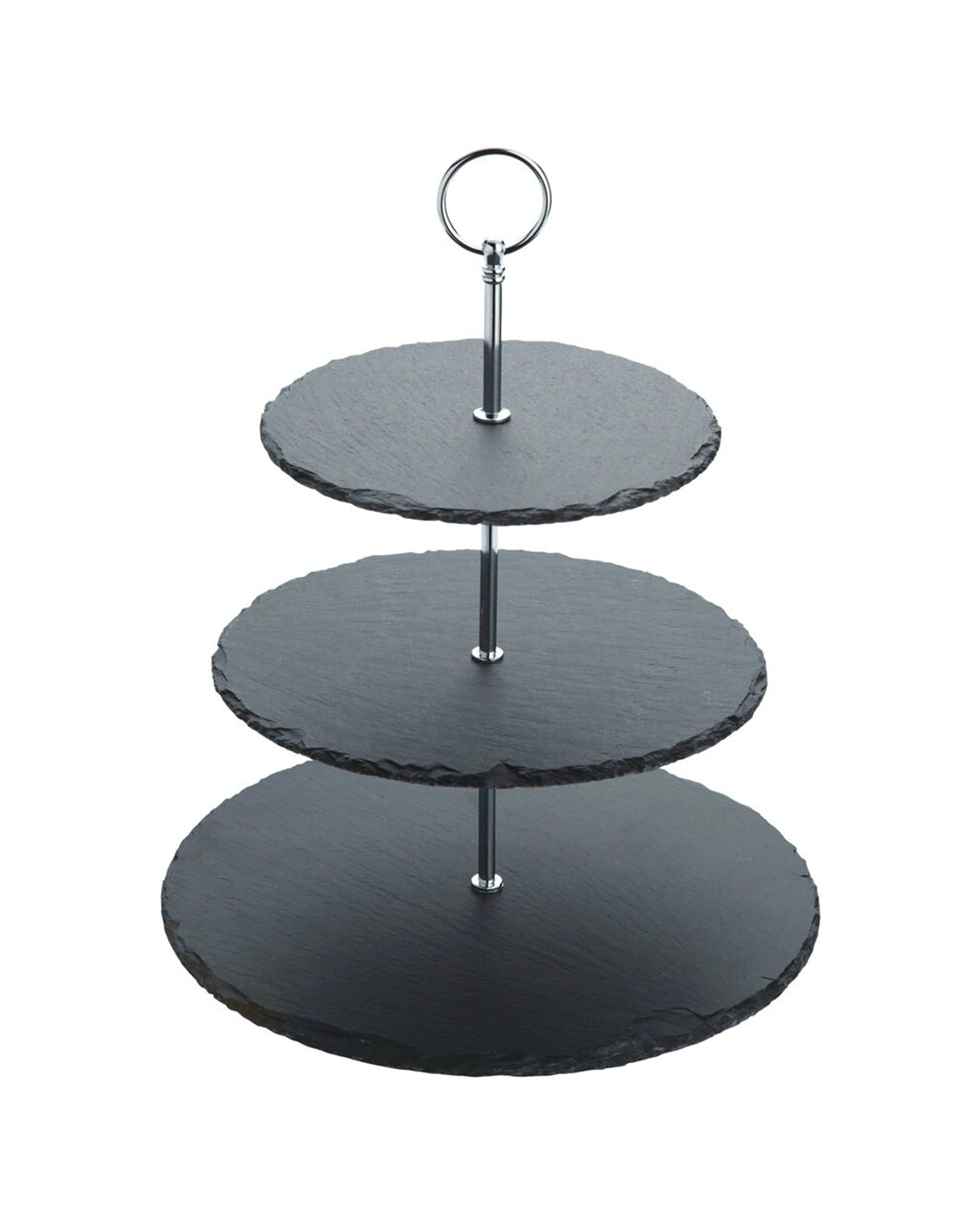 1 Artesa Appetiser Rustic Slate 3 Tier Serving Stand Appetisers 34.5x28.5cm - Multi, 1 of 4
