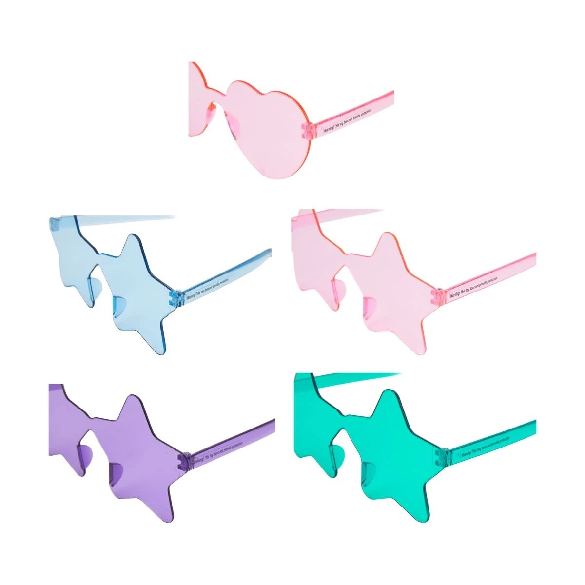 3 4 Piece Novelty Shaped Glasses - Assorted, 3 of 5