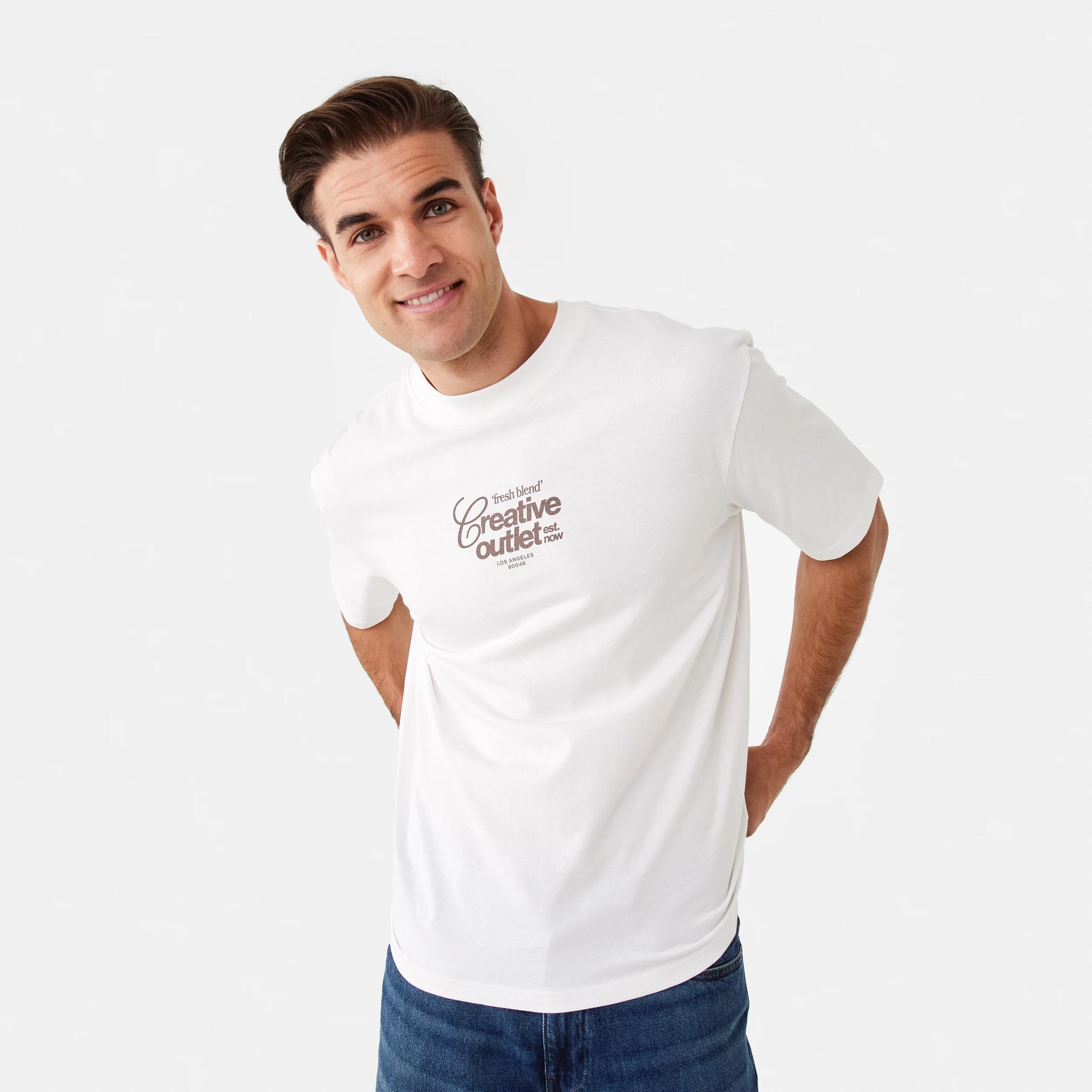 1 Oversized Graphic T-shirt Coffee, 1 of 10