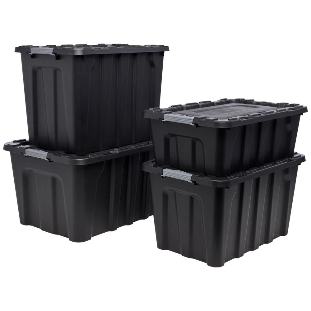 5 J.Burrows 100L Heavy Duty Storage Container Black, 5 of 5