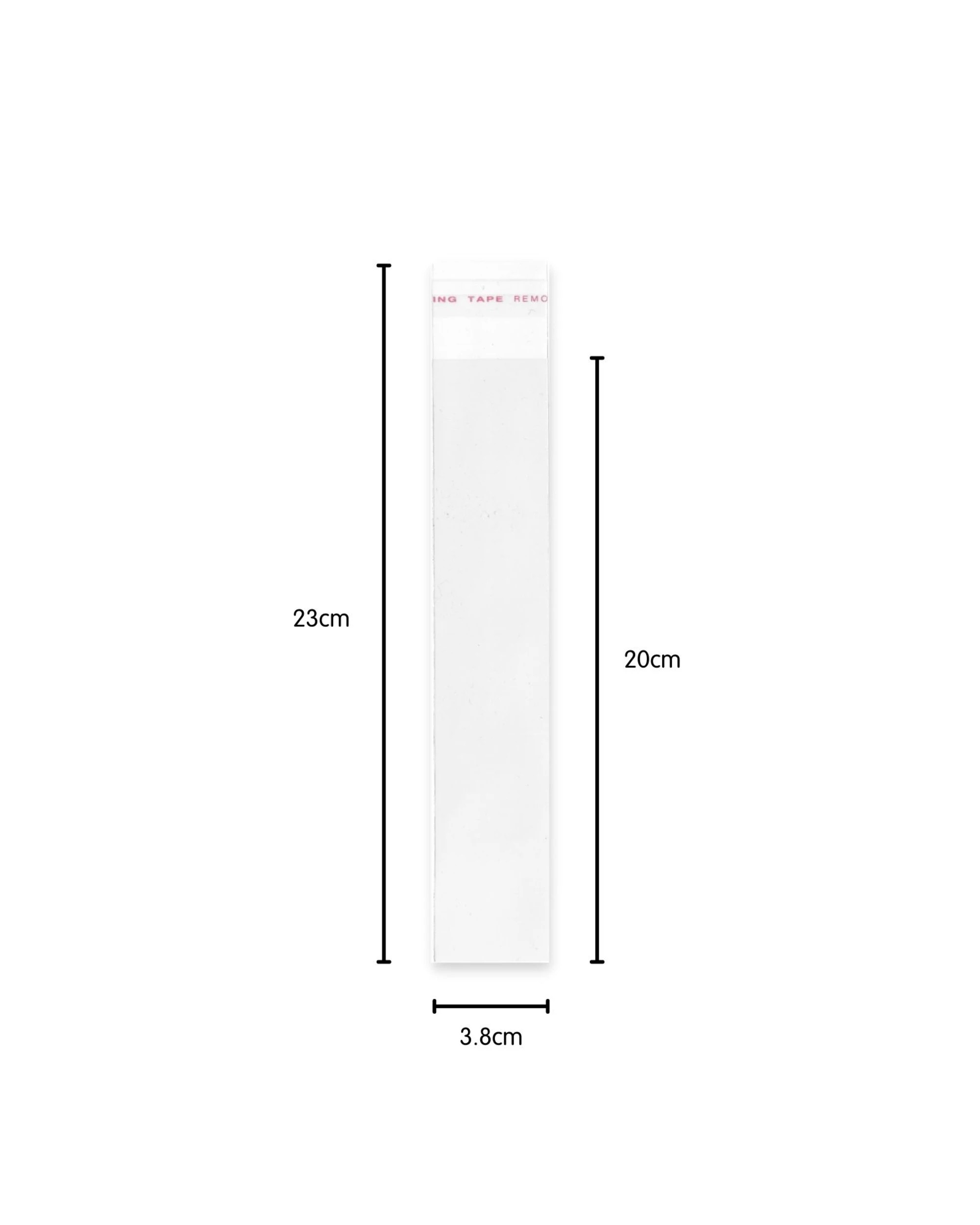 2 Party Maker Clear Cellophane Polybag Treat Tubes 3.8cm x 20cm Pack of 25, 2 of 3