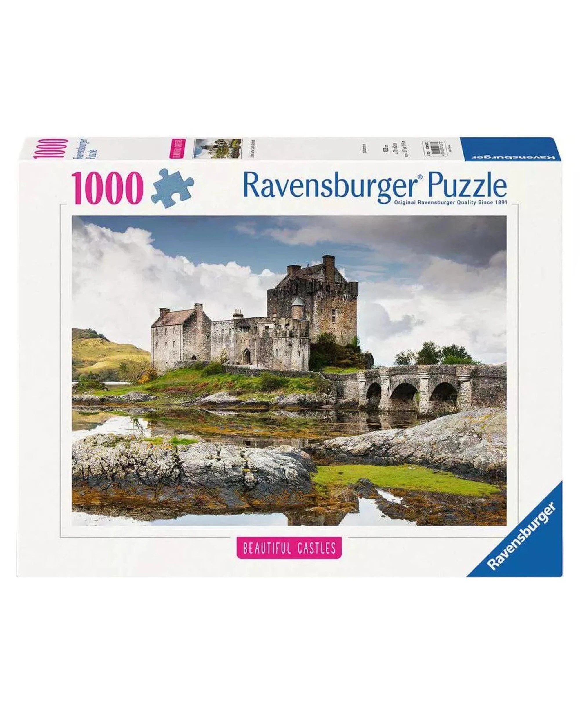 1 Ravensburger Beautiful Castles Urquhart Castle Scotland UK 1000 Piece Jigsaw Puzzle, 1 of 2