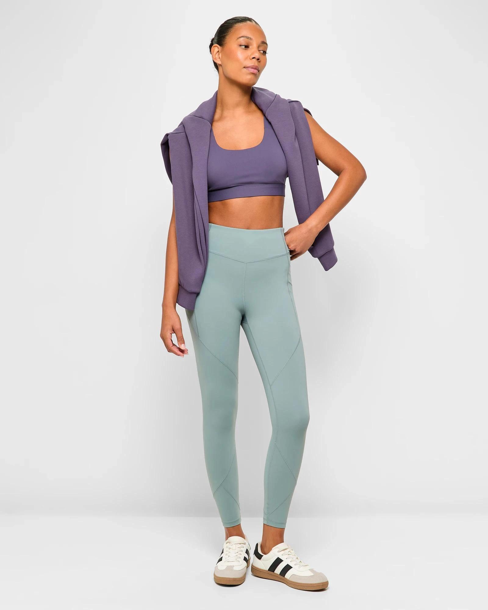 1 Target Active Infinity Sculpt High Rise 7/8 Length Tights GARDEN SAGE, 1 of 5