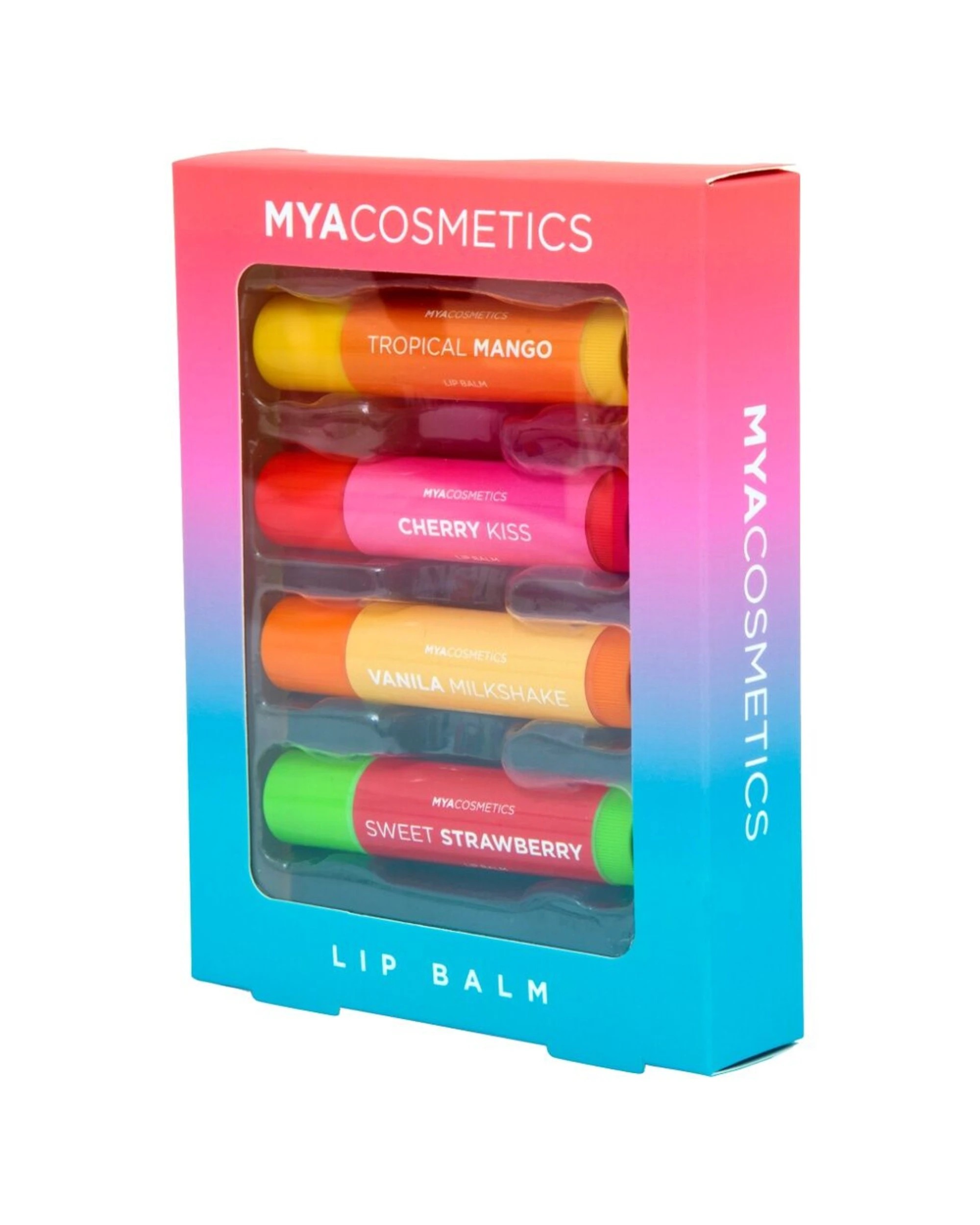6 MYA 4x 4pc Lip Balm Set Moisturising Tinted Kids Children - Multi, 6 of 8