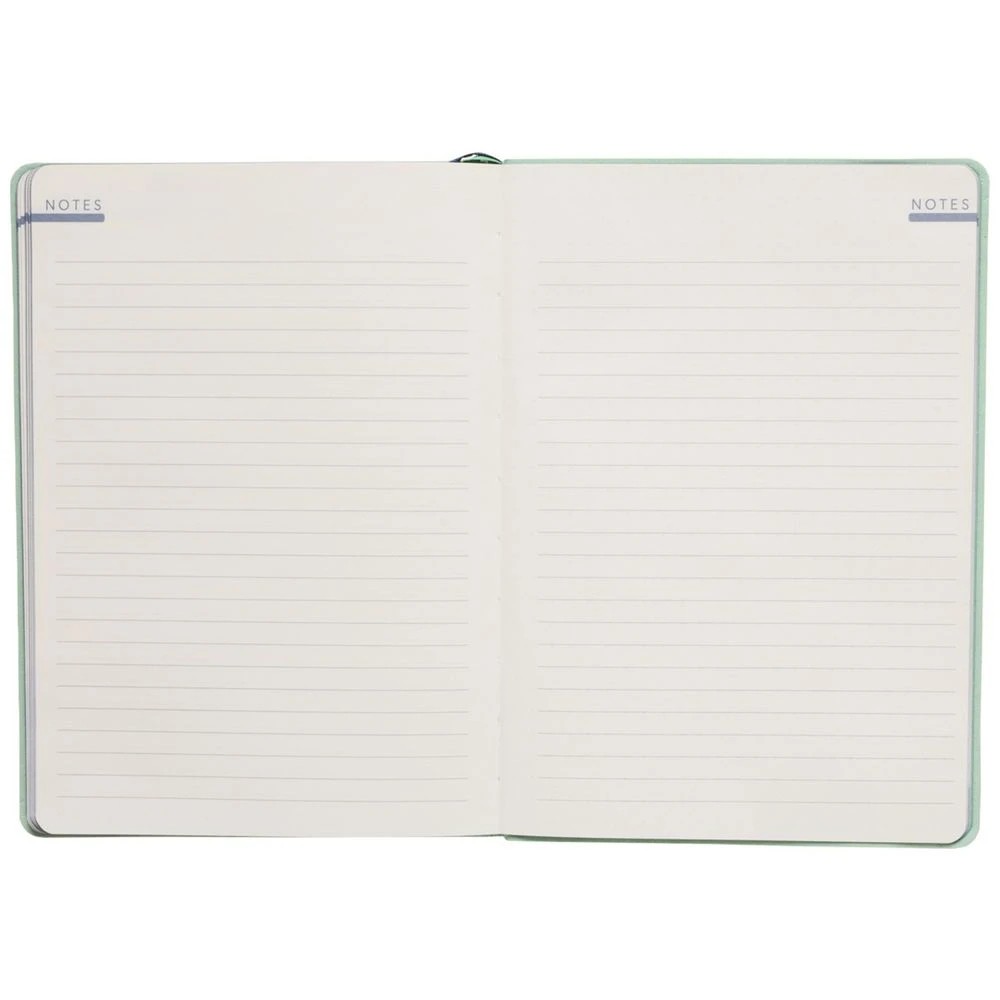7 Officeworks A5 Week to View 2027 Premium Diary Green/Navy, 7 of 7