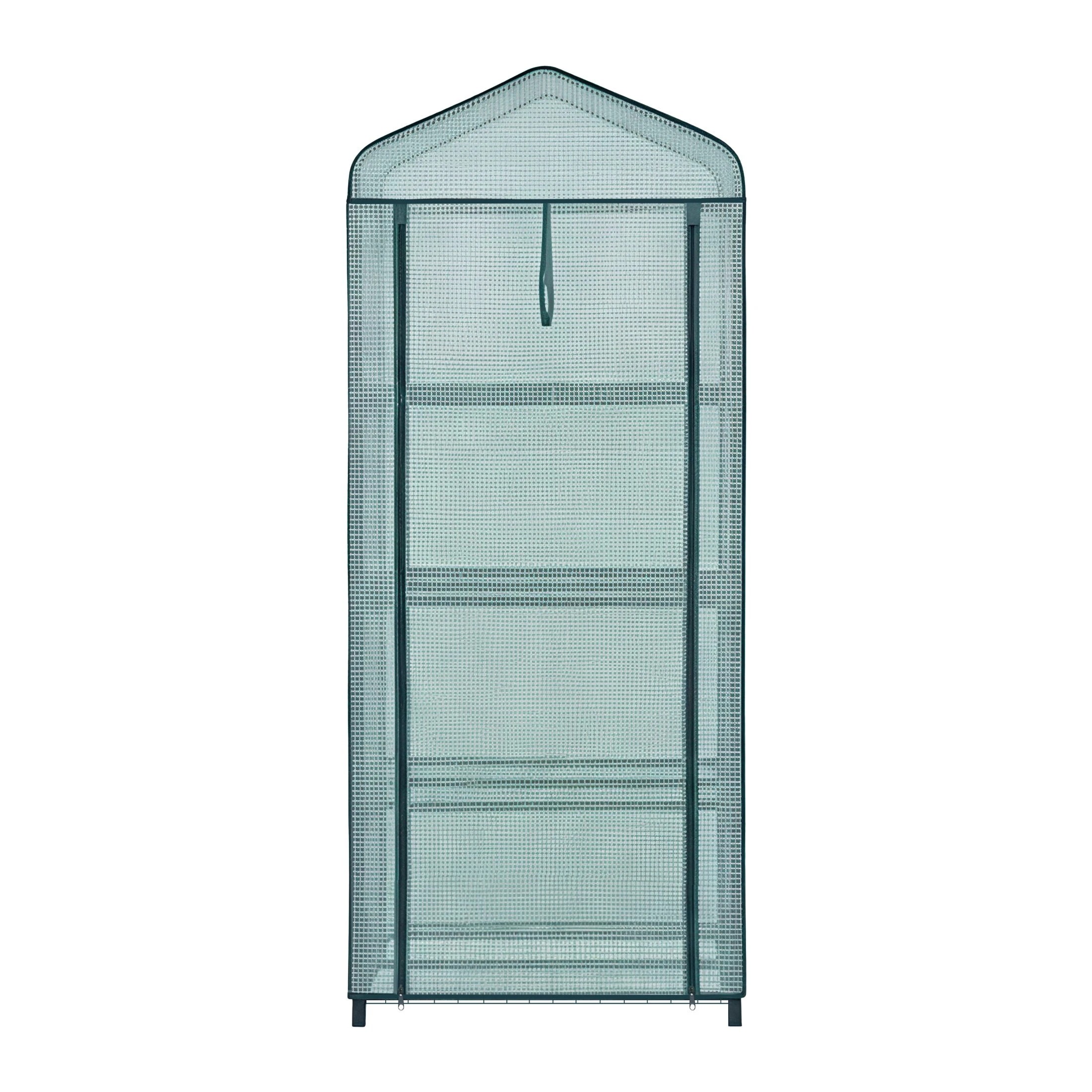 3 Green Fingers Greenhouse 4 Tiers Mini Green House Garden Bed - Green, 3 of 4