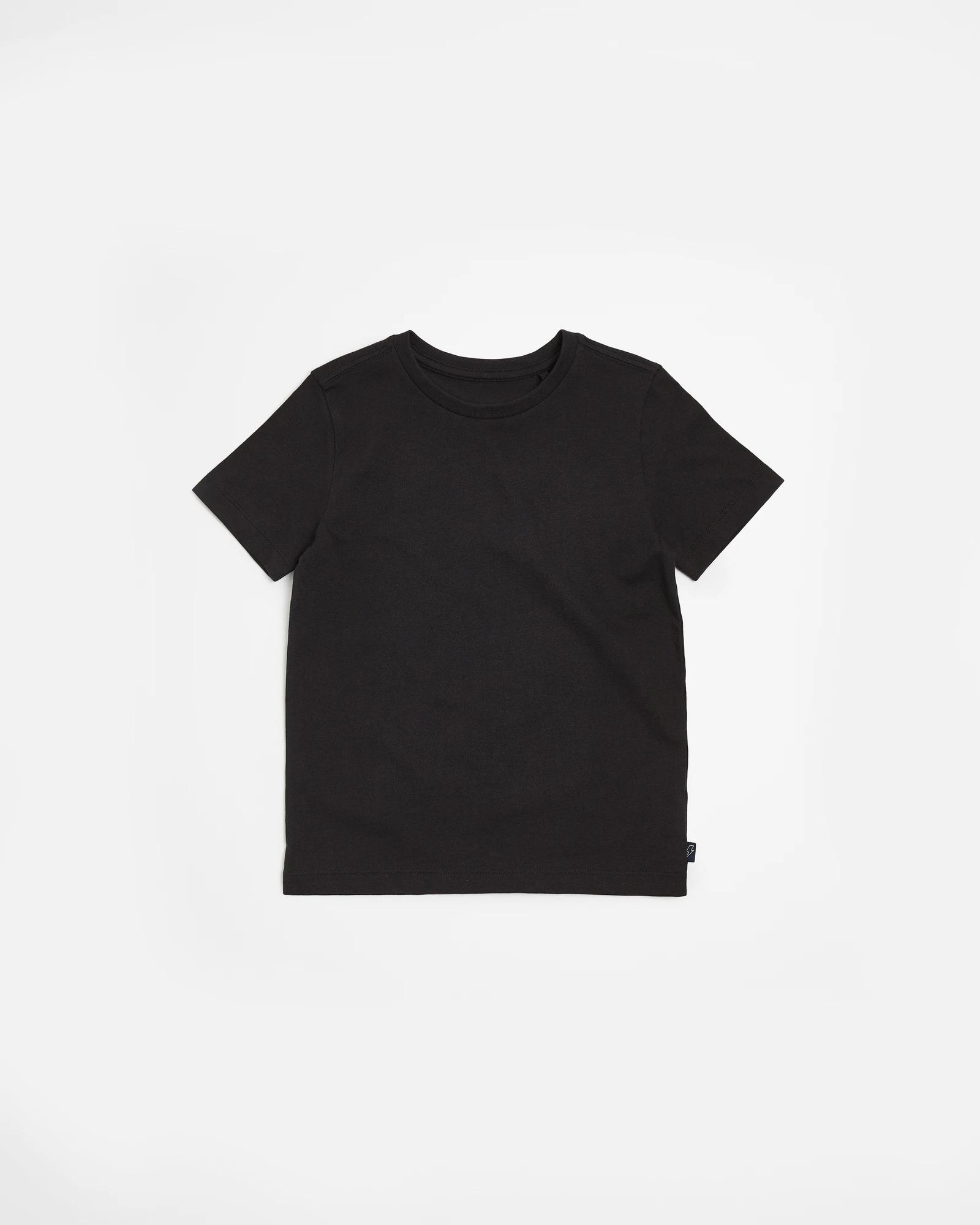 2 Target Australian Cotton Boys 2 Pack T-shirts BLACK, 2 of 3