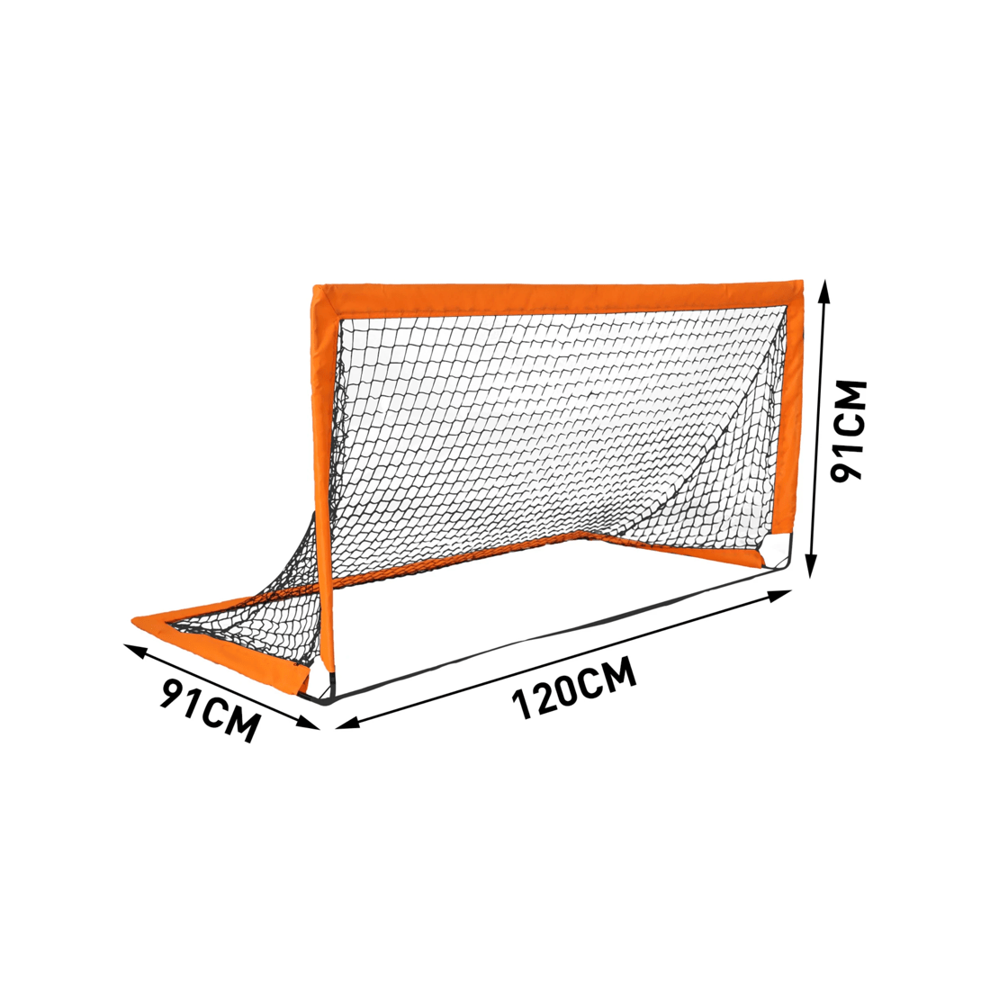 3 Advwin 2 packs Portable Soccer Goal 120x90cm - Orange, 3 of 6