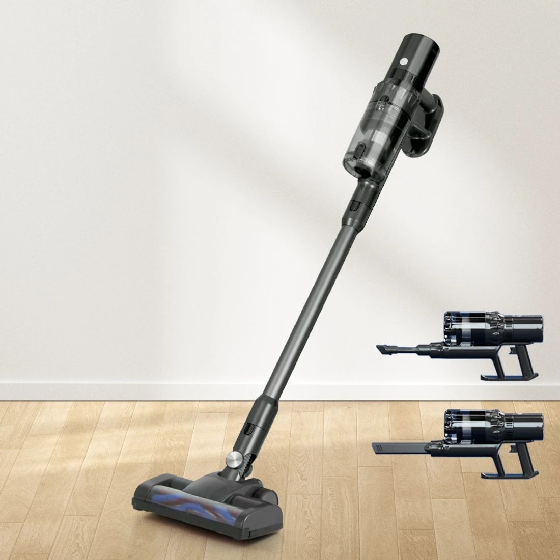 3 Devanti Stick Vacuum Cleaner Brushless Cordless 350W - Grey, 3 of 7