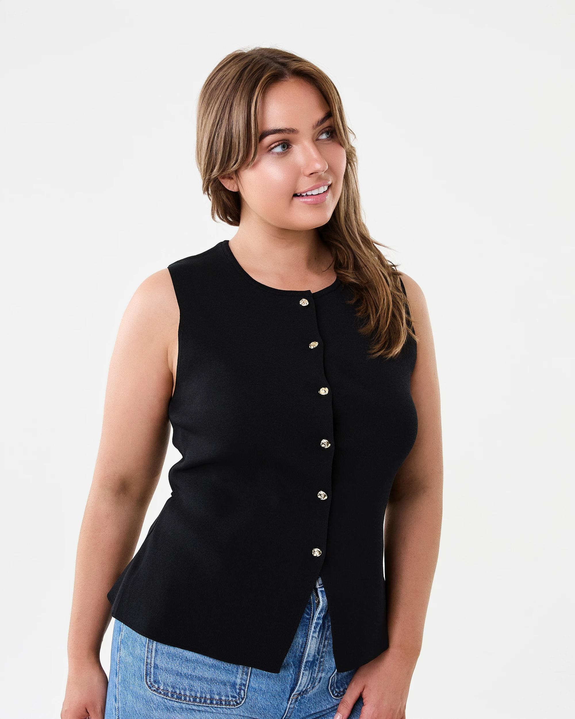2 Sleeveless Tie Waistcoat Black, 2 of 7