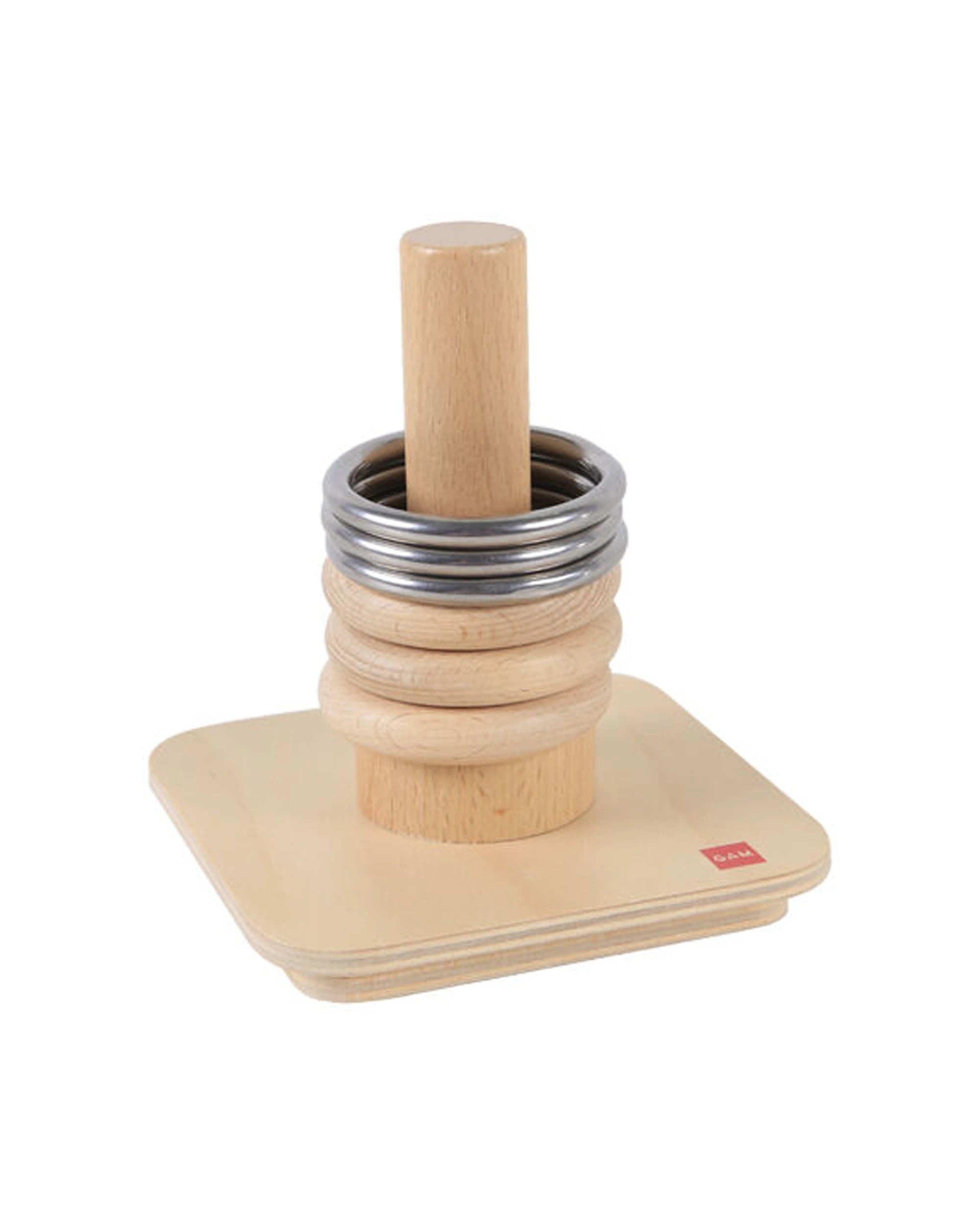 3 GAM MONTESSORI Montessori Rings Wooden Educational Toy Stacking Toy Ages 3 Up - Multi, 3 of 3
