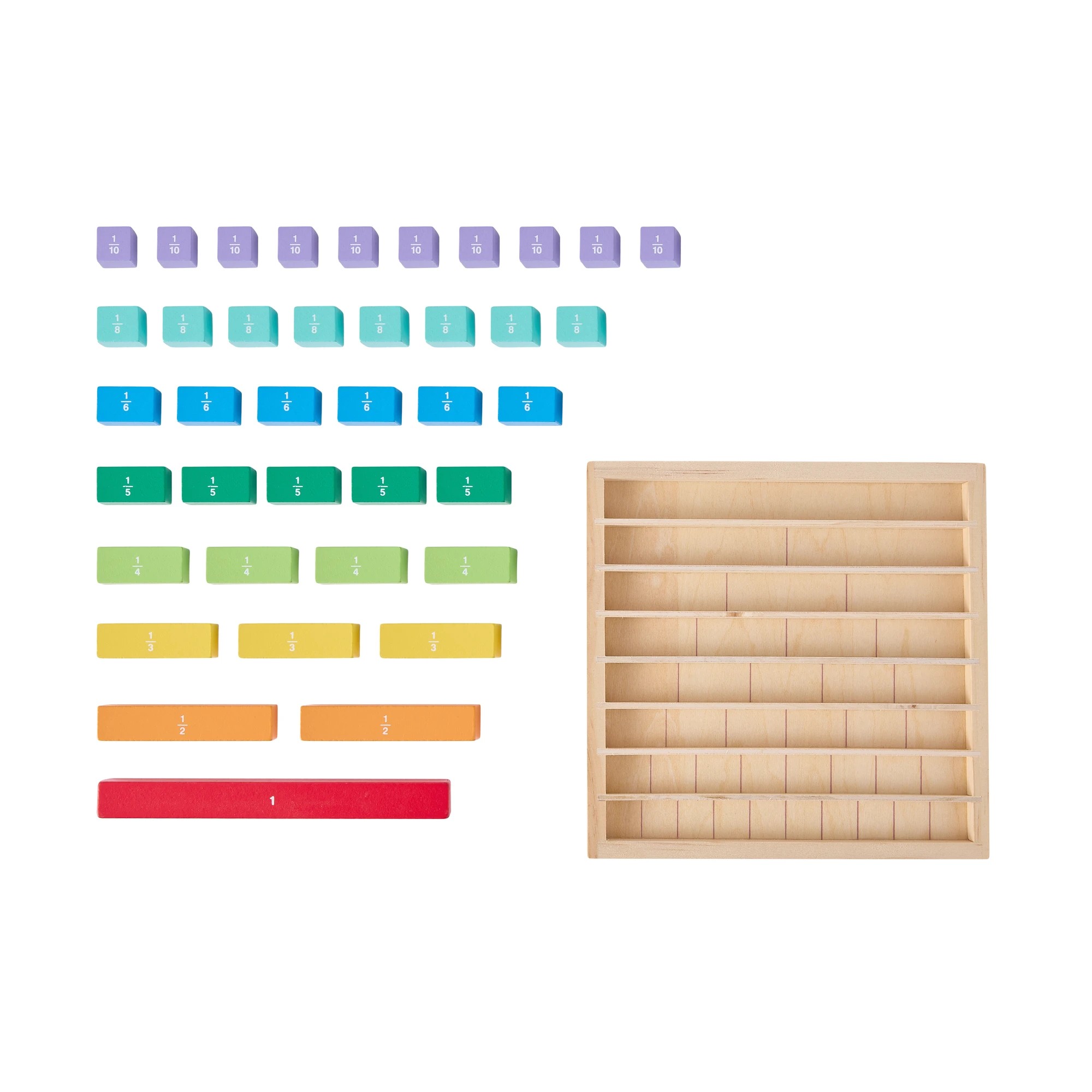 5 Wooden Fraction Learning Game, 5 of 7