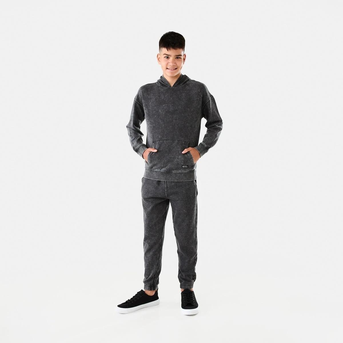 5 Washed Trackpants Black, 5 of 8
