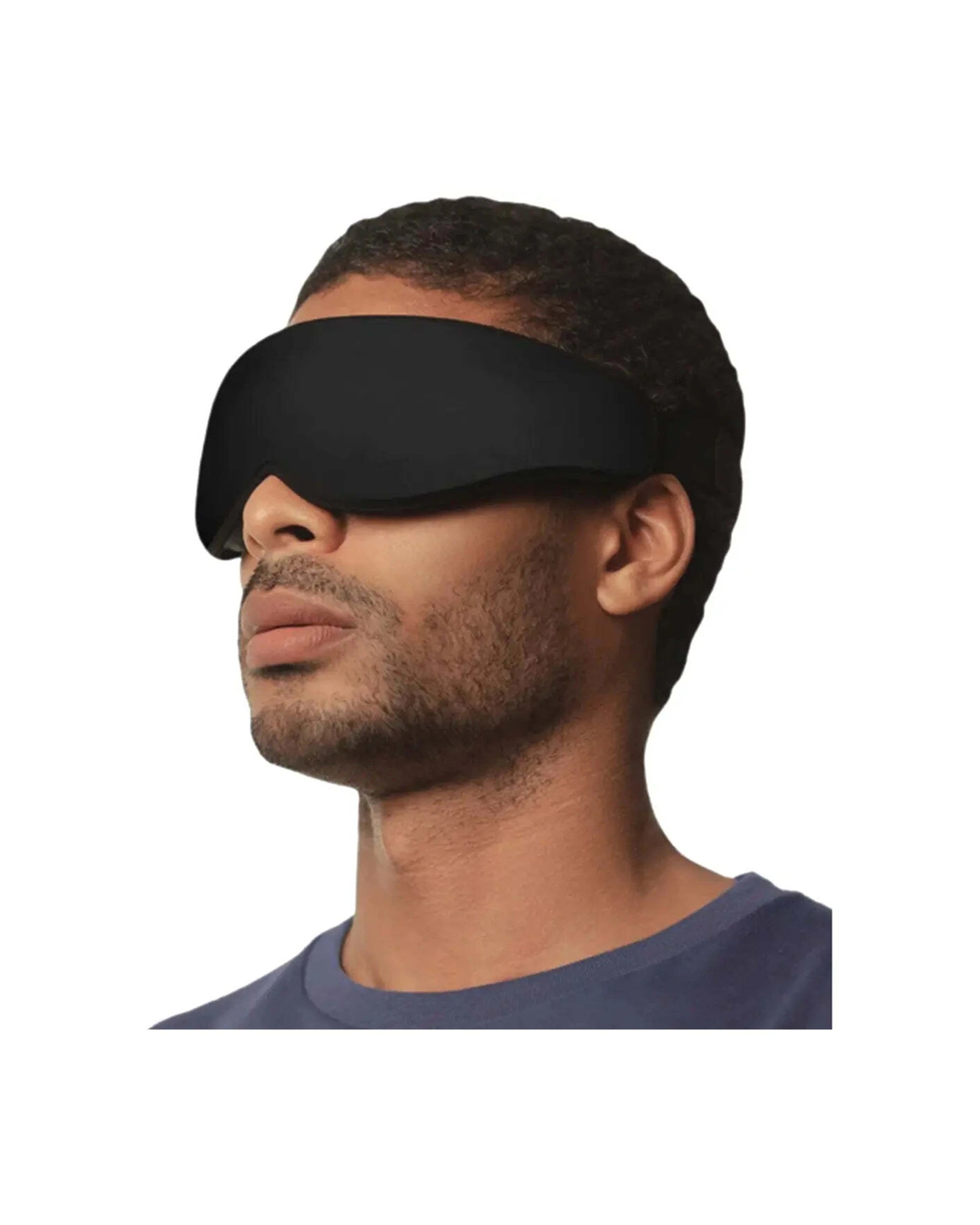 2 Ostrich Pillow Eye Mask Eclipse Ergonomic 3D Design 100 Percent Blackout Sleep Aid - Black, 2 of 4
