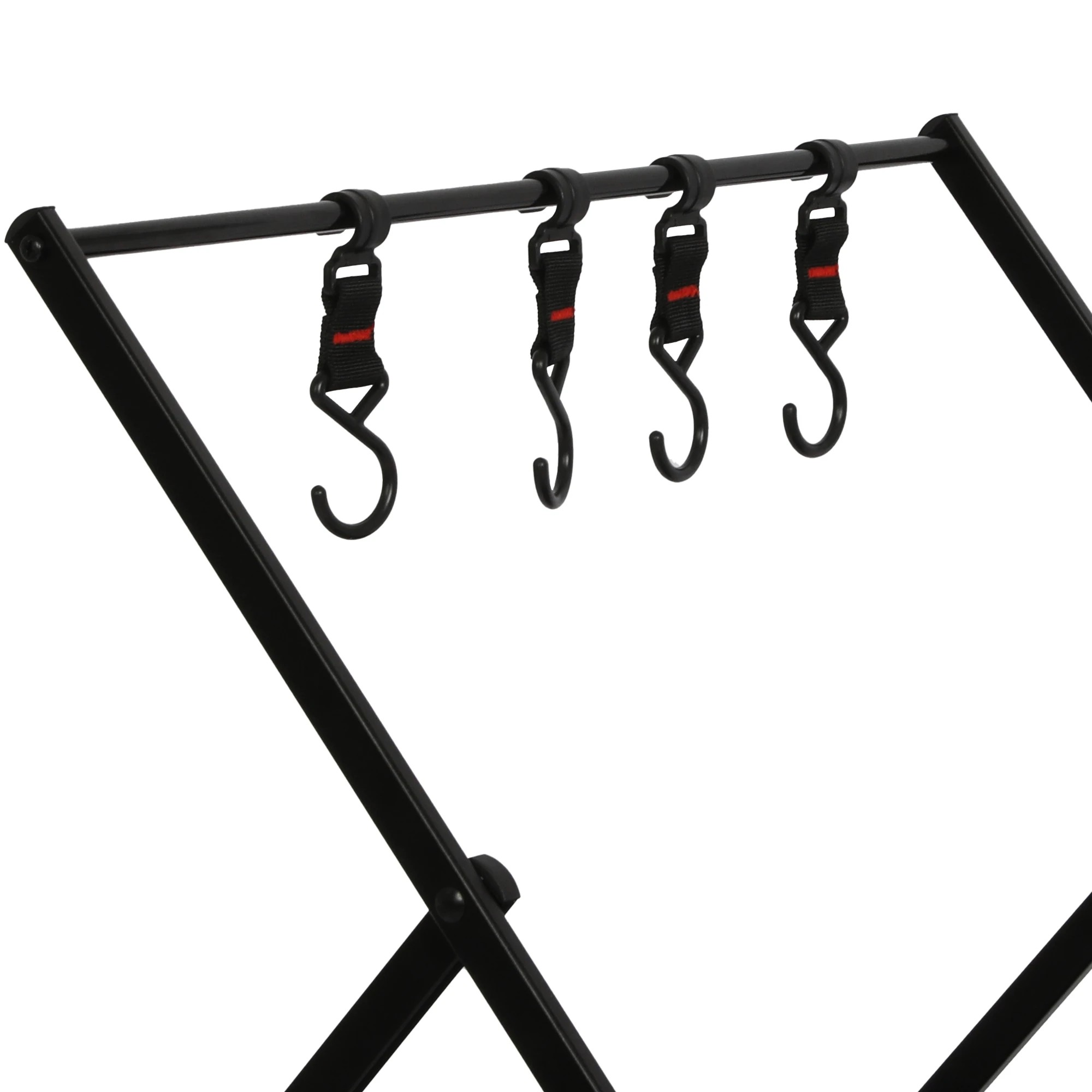 5 Levede Camping Shelves Portable Organiser Rack Holder Foldable BBQ Picnic Table - Black, 5 of 7