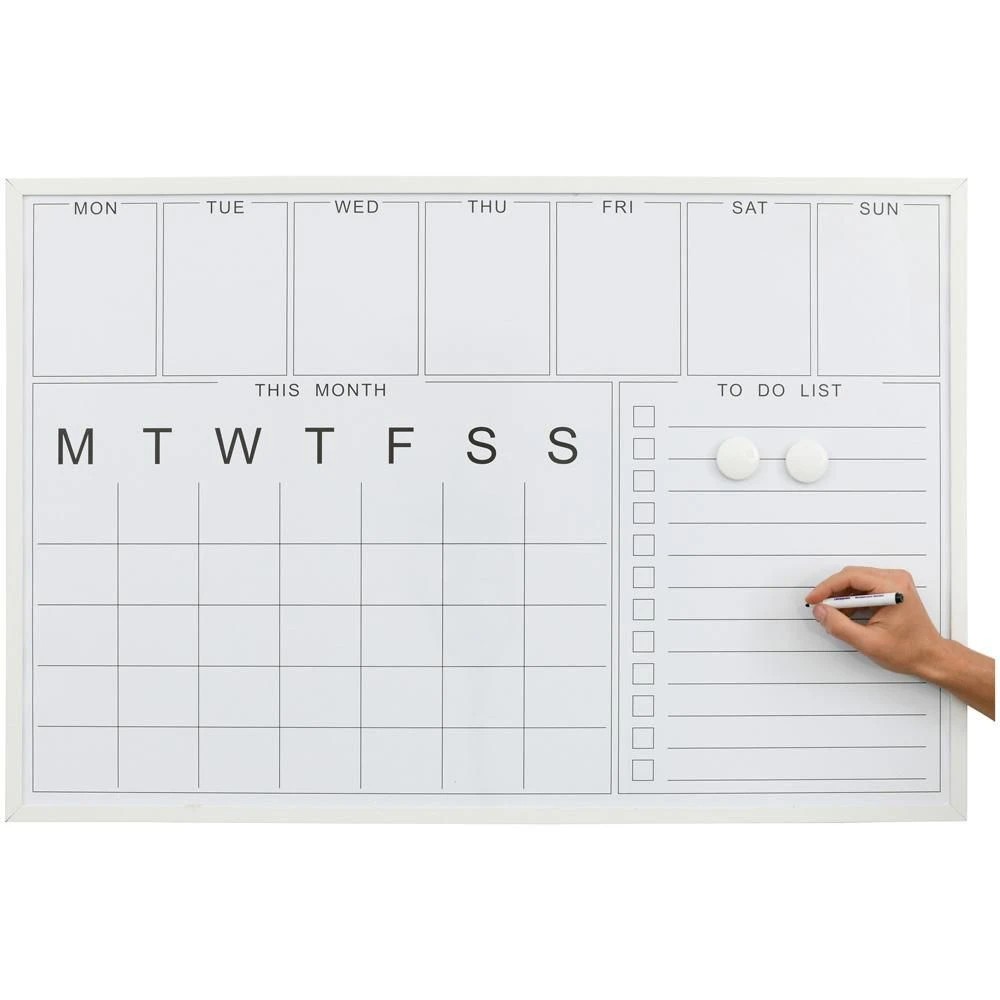 3 Otto Monthly & Weekly Planner Board 900 x 600mm White, 3 of 8