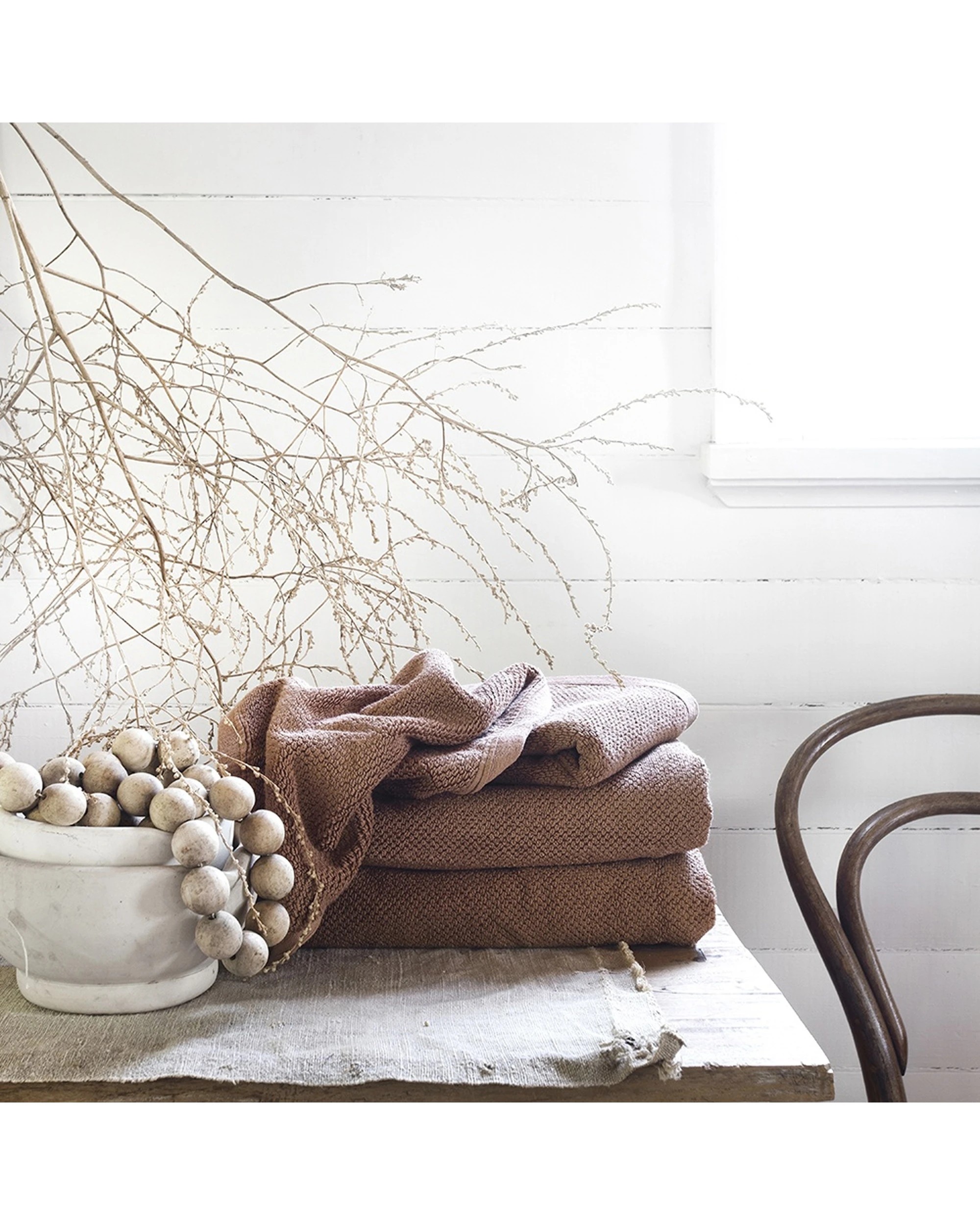 2 Bambury Angove Bath Towel 600gsm Soft Absorbent Cotton - Brown, 2 of 4