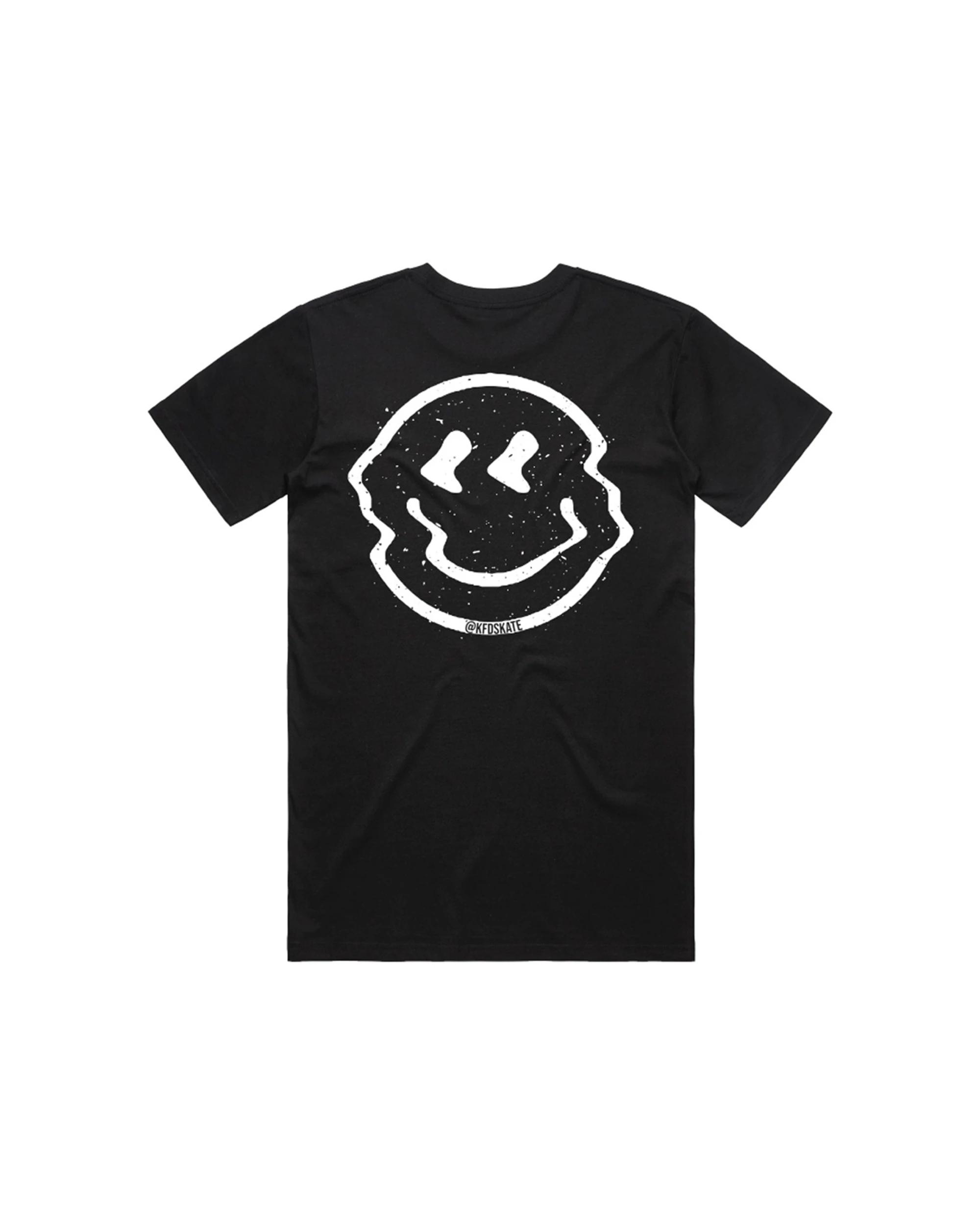 2 KFD SmileWave Tee Cotton Regular Fit Crew Neck Mens T Shirt BLACK, 2 of 2