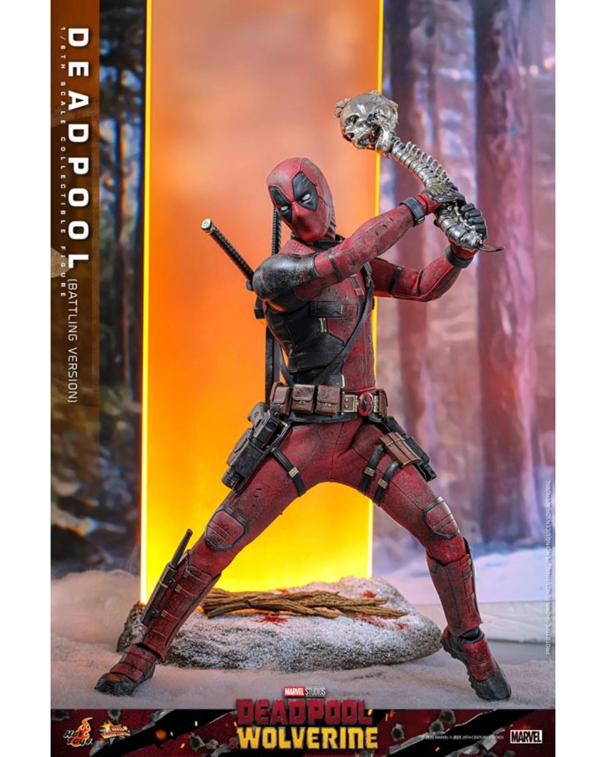 4 Hot Toys Deadpool and Wolverine Deadpool Battling 1:6 Scale Action Figure, 4 of 10