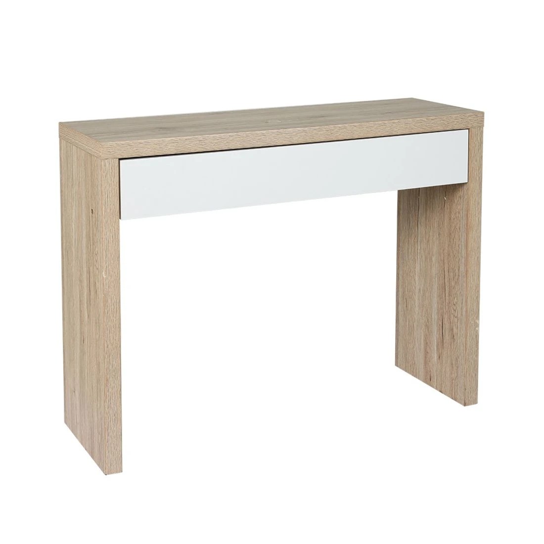 1 Artiss Console Table Storage Drawer Jory - White, 1 of 8